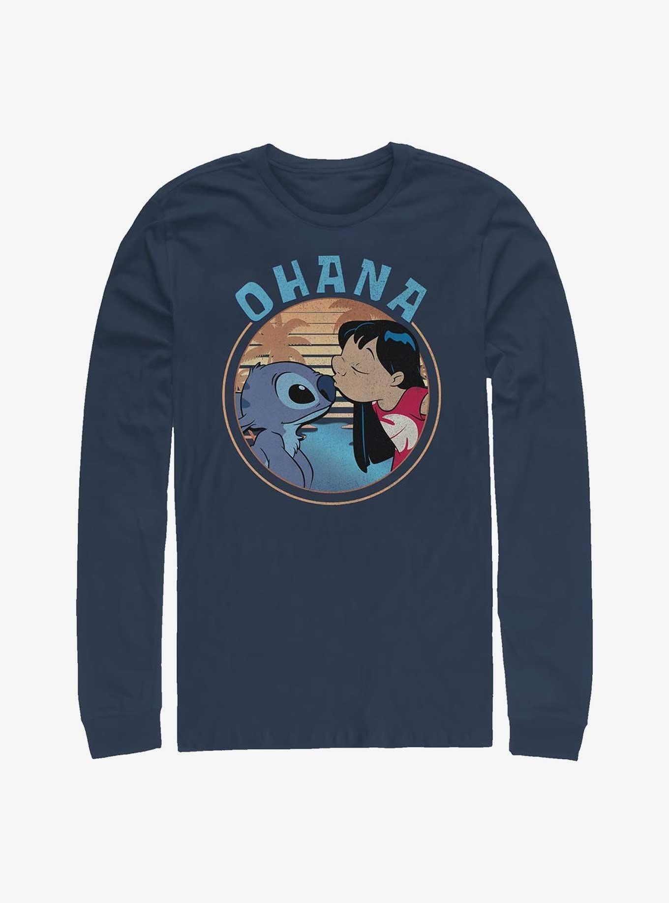 Disney Lilo Stitch Ohana Frame Long-Sleeve T-Shirt T-Shirt | Vintage Graphic Vibe | Must-Have Style