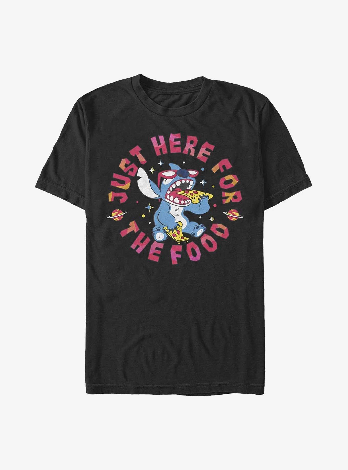 Disney Lilo Stitch Just Here For The Food T-Shirt T-Shirt | Best-Selling Design | Trending Now