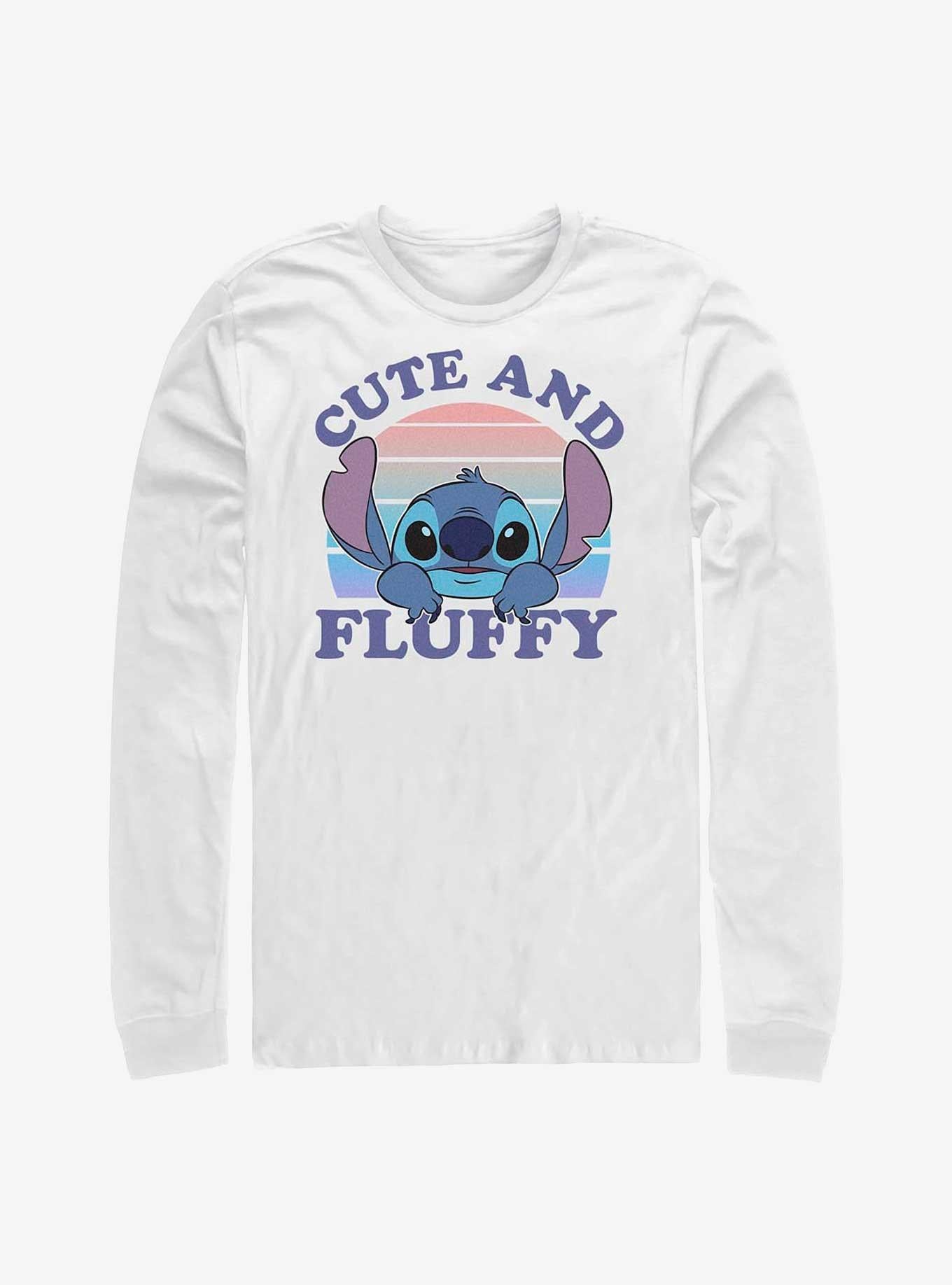 Disney Lilo Stitch Cute And Fluffy Long-Sleeve T-Shirt T-Shirt | Premium Graphic | Great Gift Idea