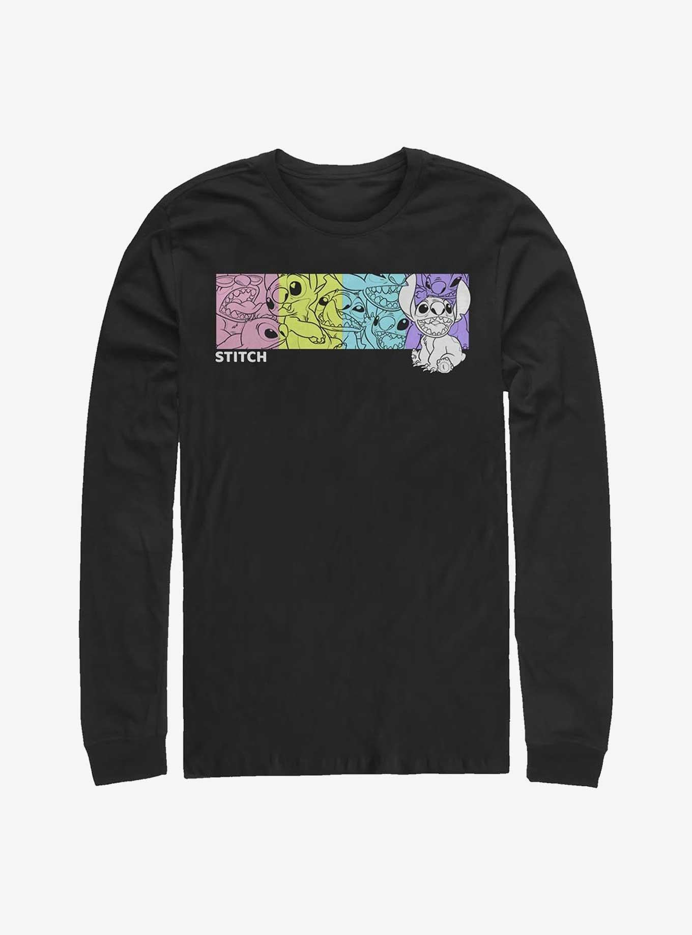 Disney Lilo Stitch Colorful Stitches Long-Sleeve T-Shirt T-Shirt | Trending Streetwear Style | Great Gift Idea