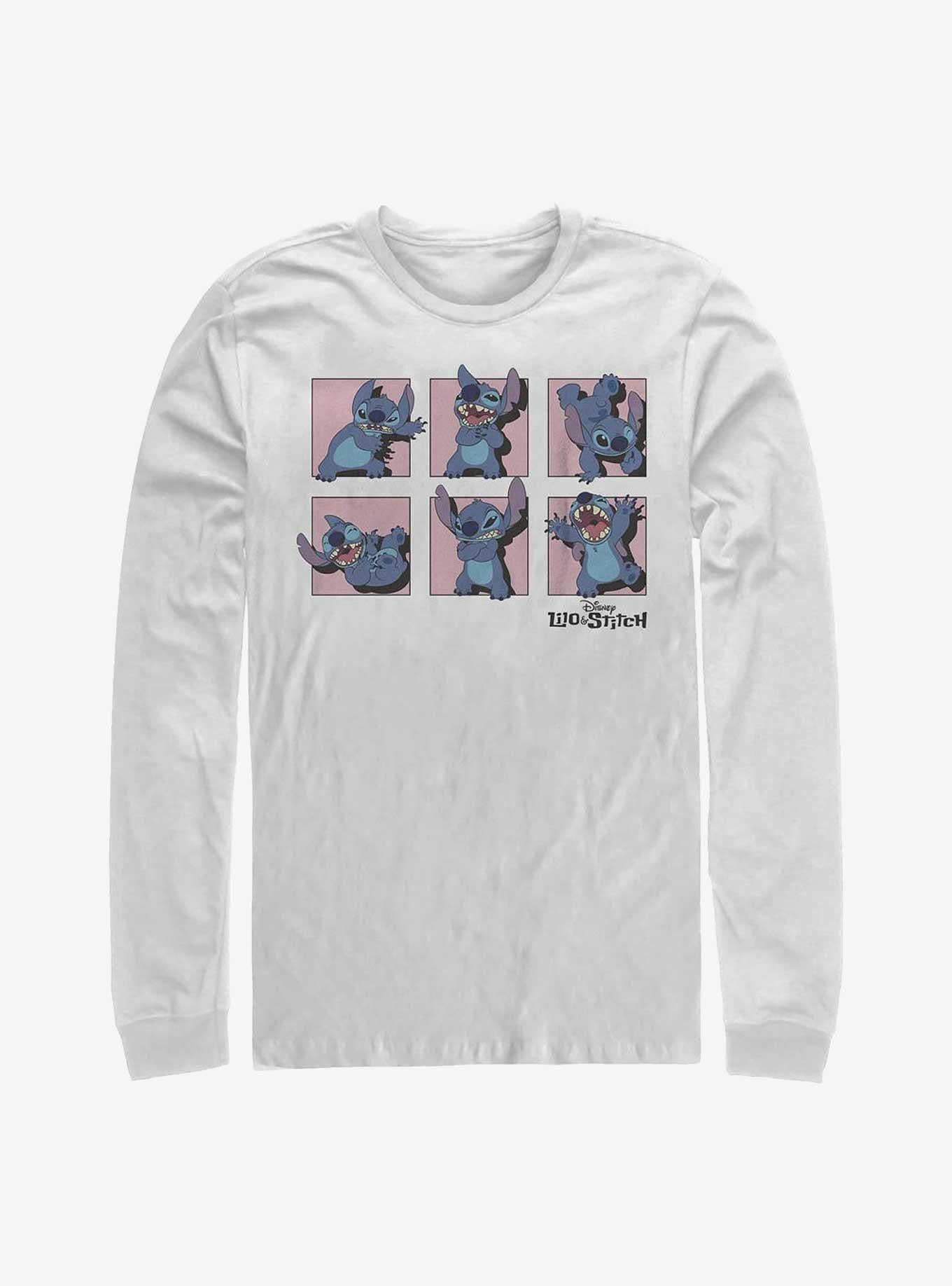 Disney Lilo Stitch Poses Framed Long-Sleeve T-Shirt T-Shirt | Vintage Graphic Vibe | Great Gift Idea