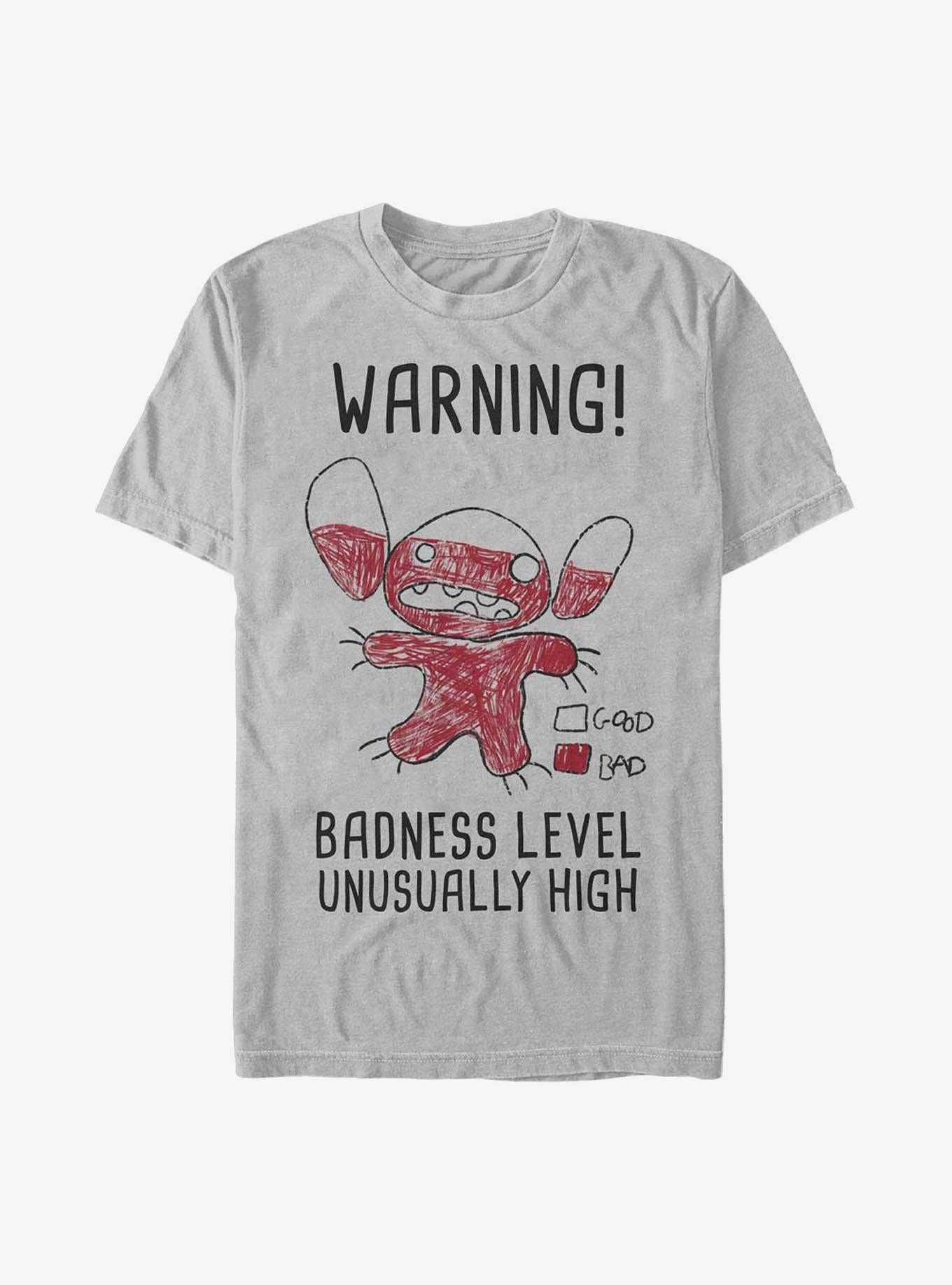 Disney Lilo Stitch Warning Drawing Sitch T-Shirt T-Shirt | Trending Streetwear Style | Perfect For Daily Wear