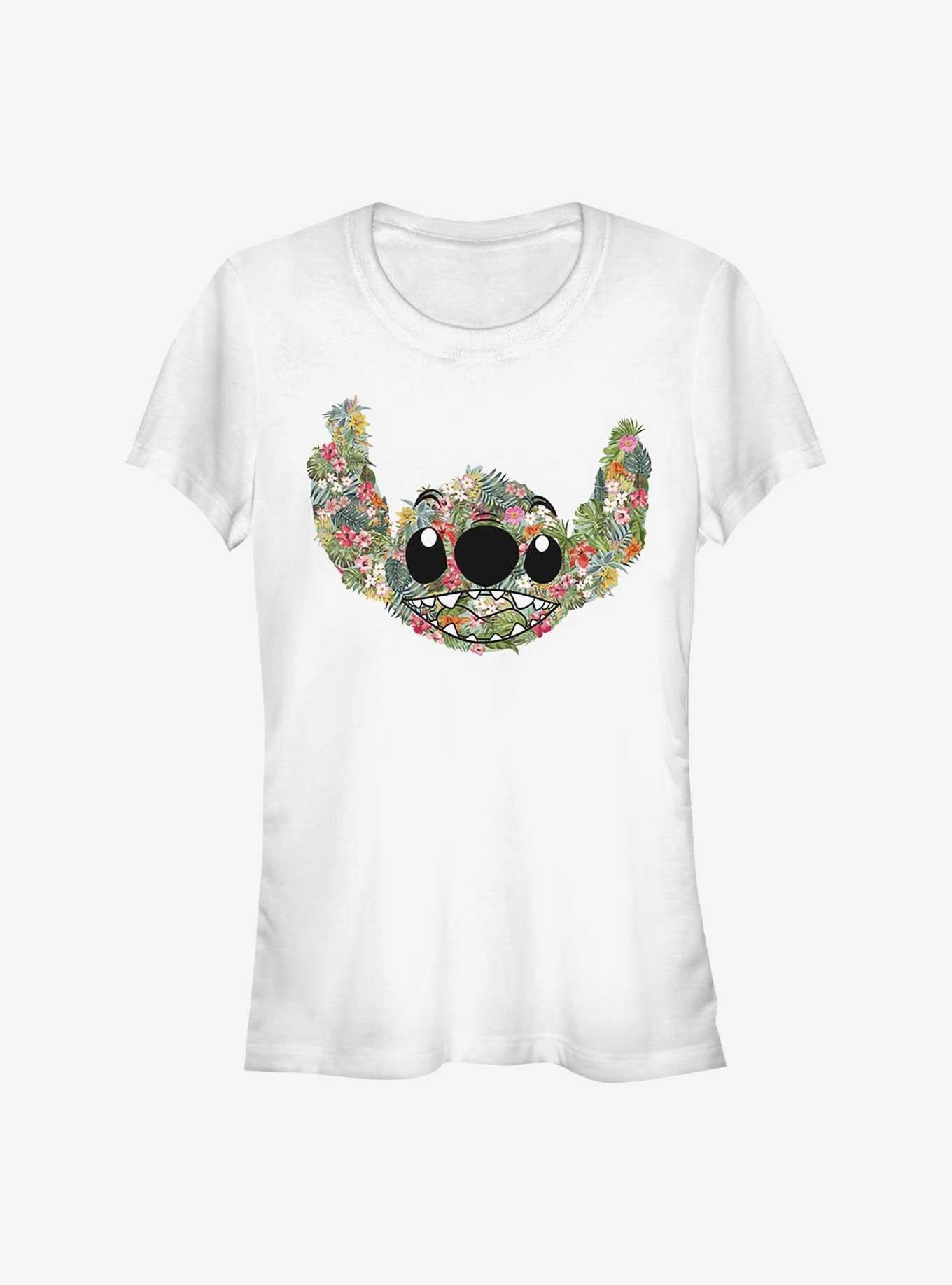 Disney Lilo Stitch Floral Girls T-Shirt T-Shirt | Bold Graphic Edition | Perfect For Daily Wear