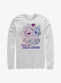 Disney Lilo Stitch Made For Eachother Long-Sleeve T-Shirt T-Shirt | Best-Selling Design | Great Gift Idea