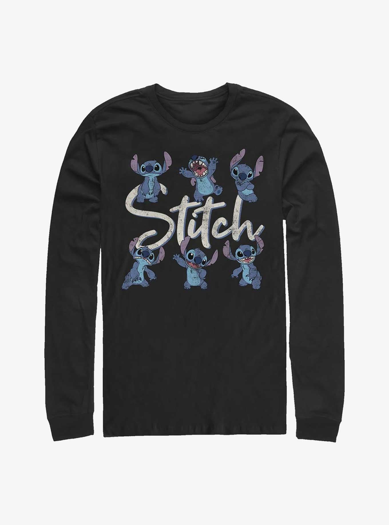 Disney Lilo Stitch Poses Long-Sleeve T-Shirt T-Shirt | High-Quality Print | Must-Have Style
