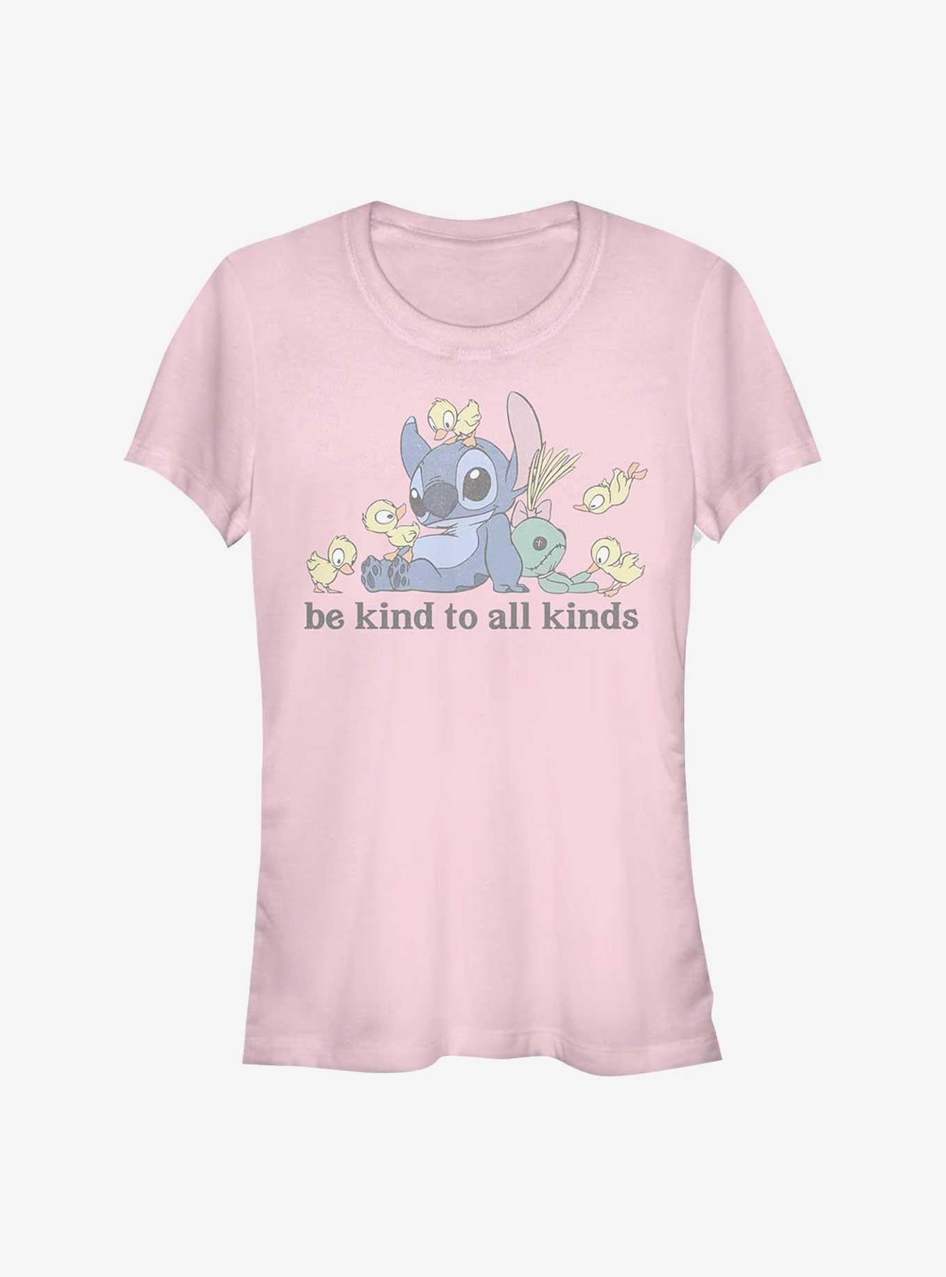 Disney Lilo Stitch Be Kind To All Kinds Girls T-Shirt T-Shirt | Aesthetic Graphic | Perfect For Daily Wear