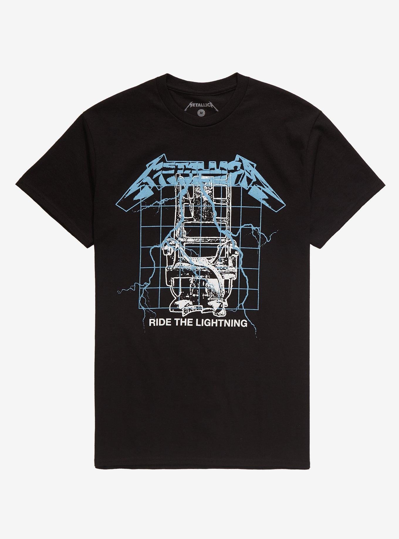 Metallica Ride The Lightning Puff Print T-Shirt T-Shirt | Premium Graphic | Top Pick For Fans