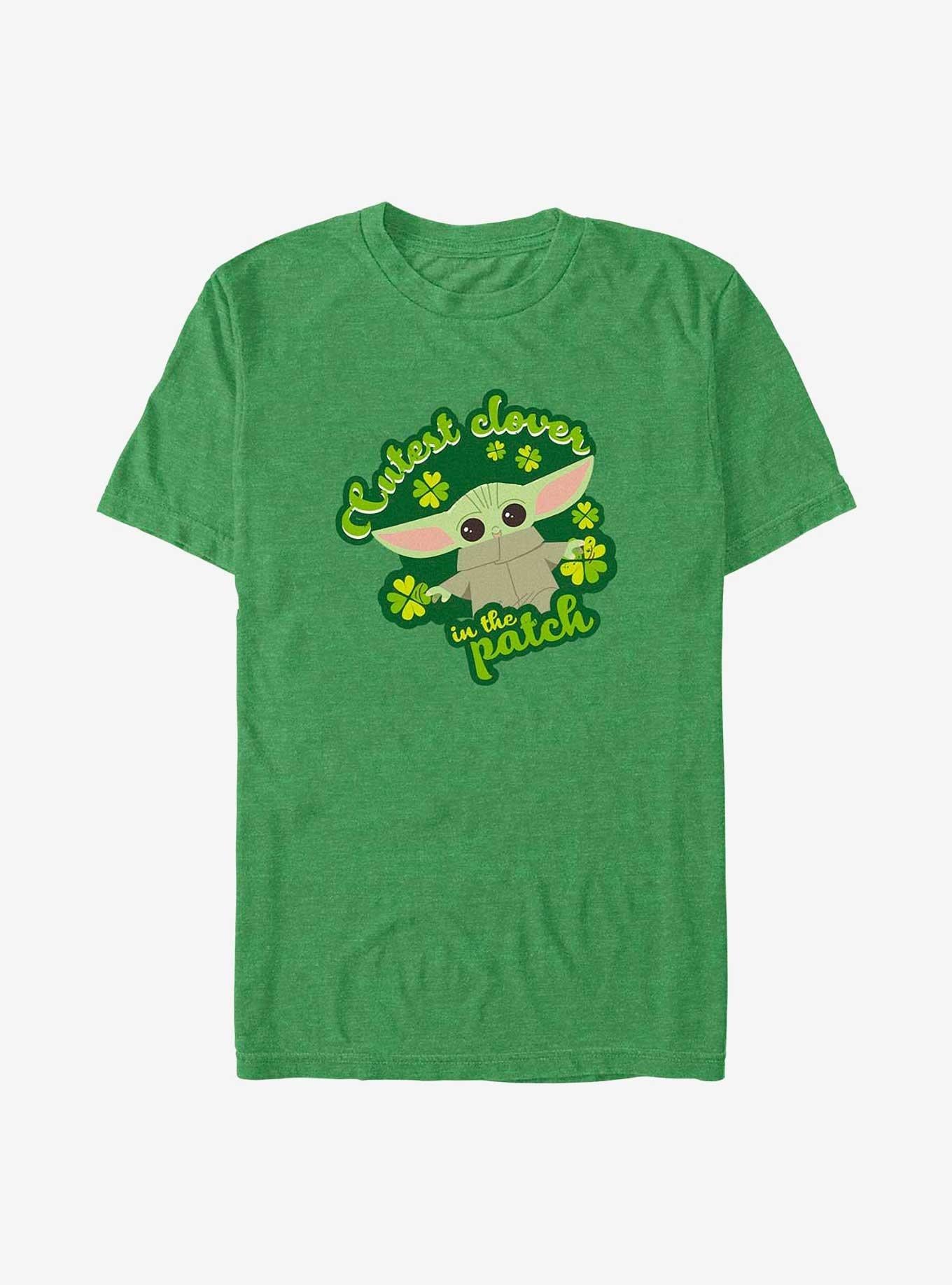 Star Wars The Mandalorian Cutest Clover T-Shirt | Premium Unisex T-Shirt, Trending Graphic Tee
