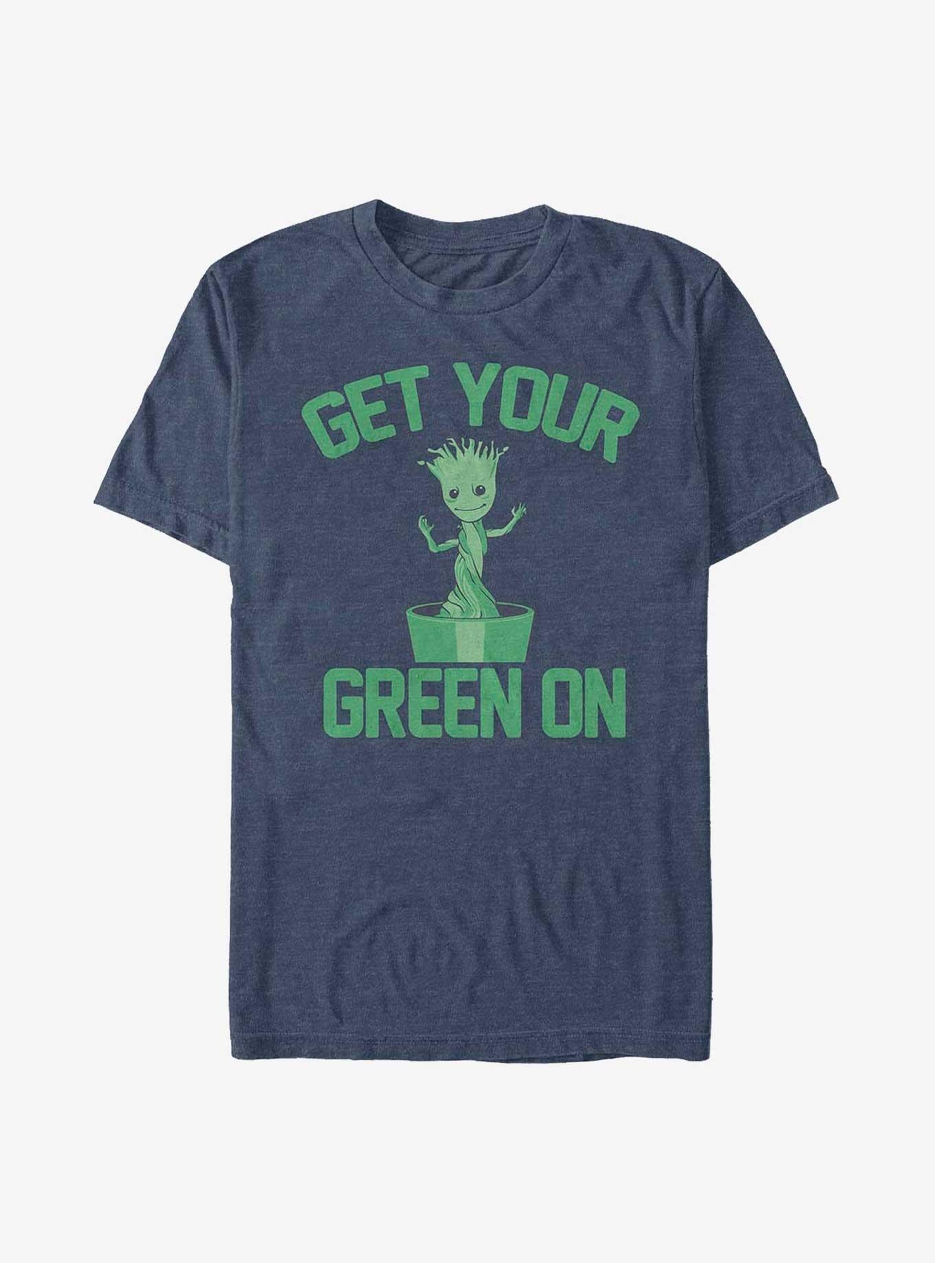 Marvel Guardians of the Galaxy Earth Day Green Groot T-Shirt | Premium Unisex T-Shirt, Trending Graphic Tee