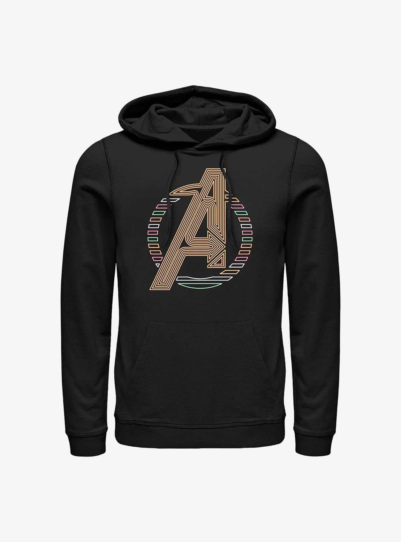 Marvel Avengers Neon Avengers Icon Hoodie