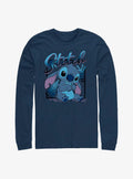 Disney Lilo Stitch Blue Boy Long Sleeve T-Shirt T-Shirt | Exclusive Art Design | High Demand Item