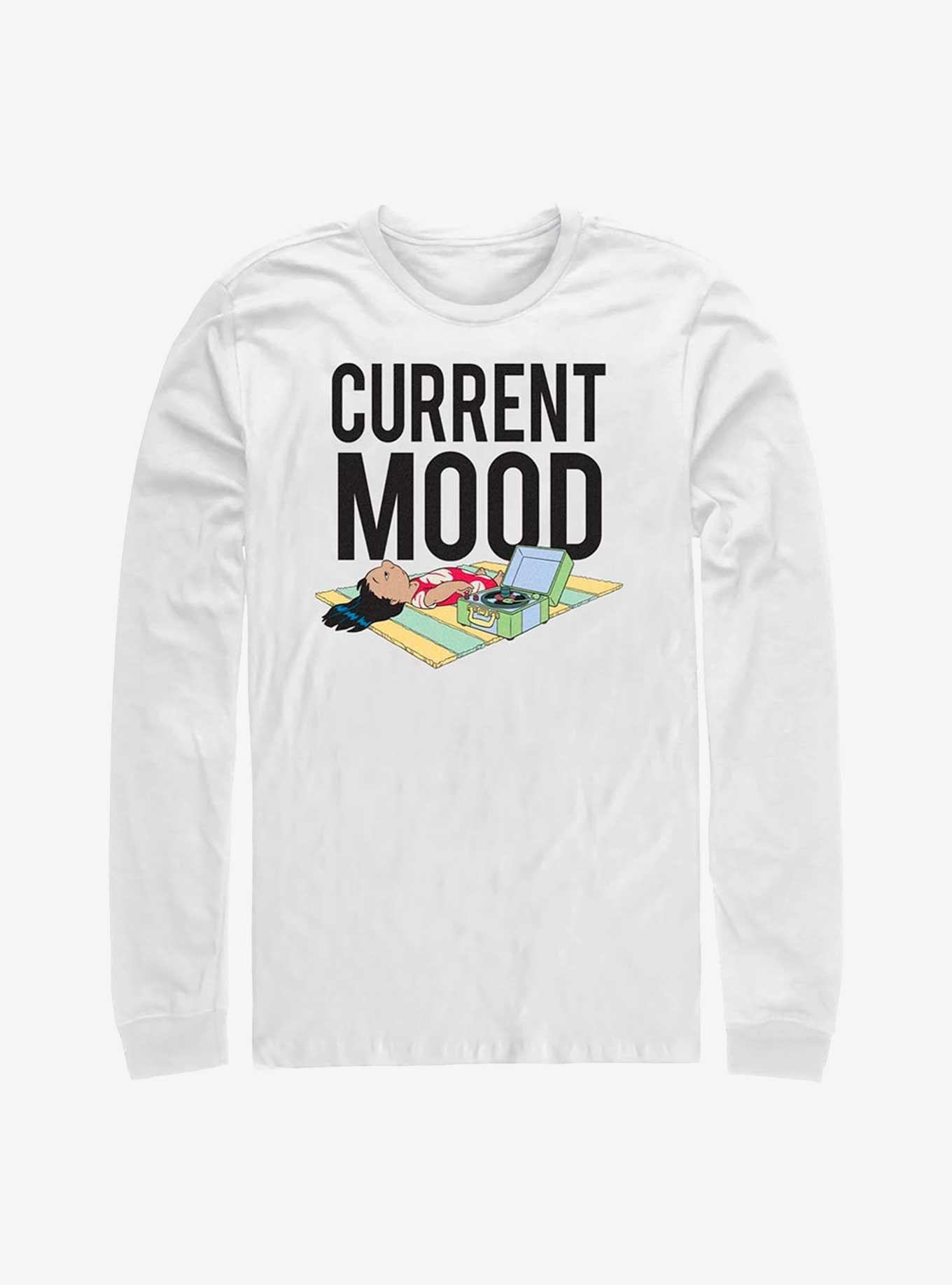 Disney Lilo Stitch Current Mood Lilo Long Sleeve T-Shirt T-Shirt | Trending Streetwear Style | Perfect For Daily Wear