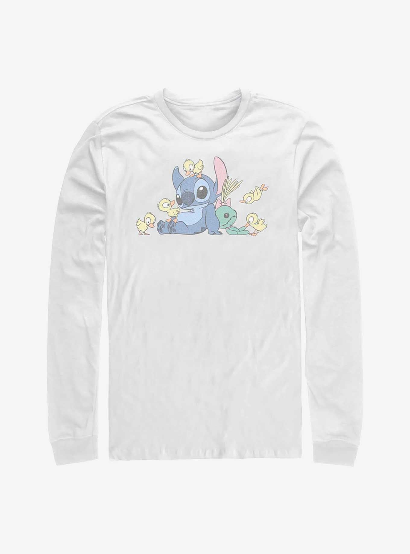 Disney Lilo Stitch Ducky Kind Long Sleeve T-Shirt T-Shirt | Top Trending Artwork | Perfect For Daily Wear
