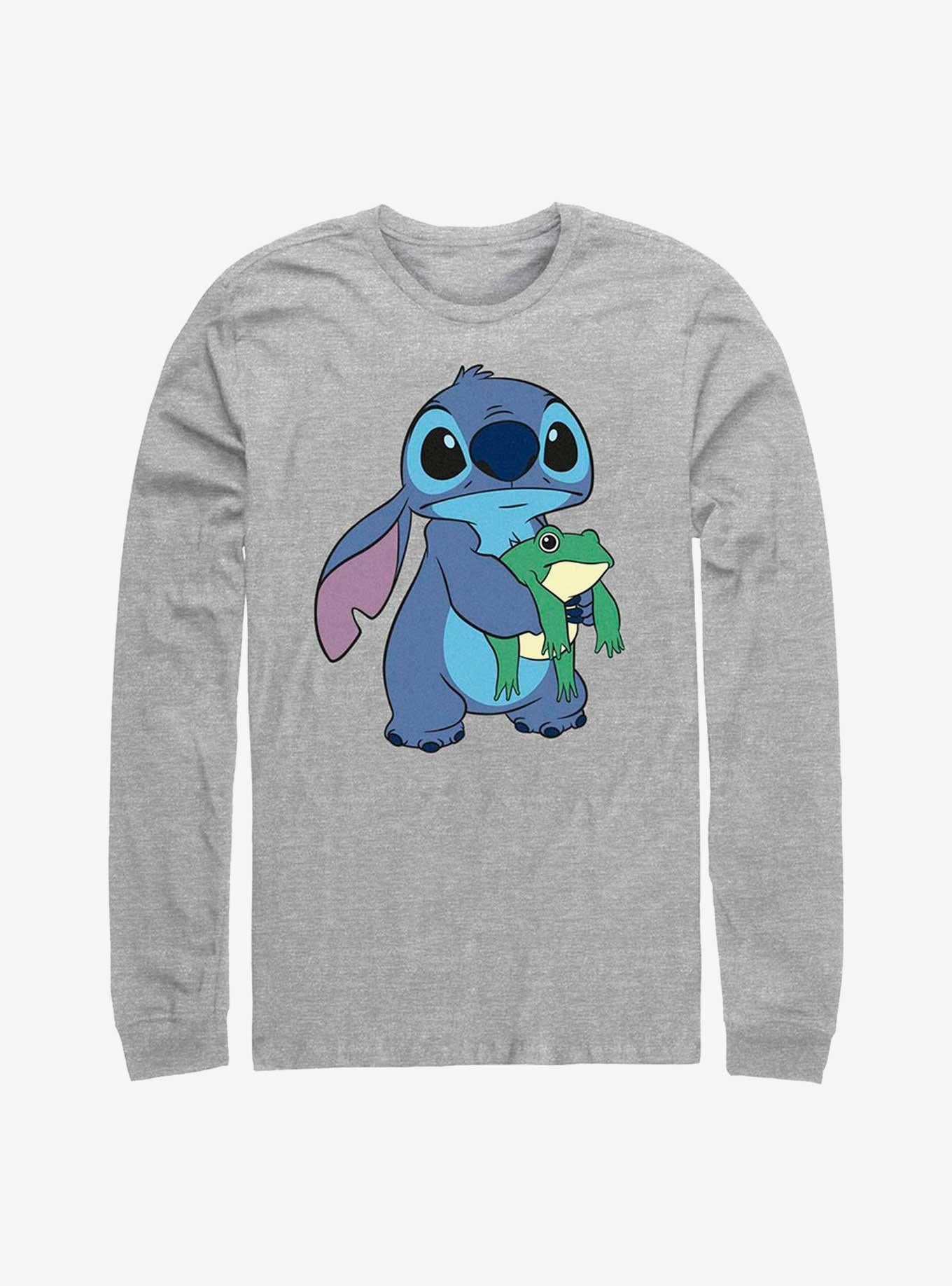 Disney Lilo Stitch Froggie Long Sleeve T-Shirt T-Shirt | Bold Graphic Edition | High Demand Item