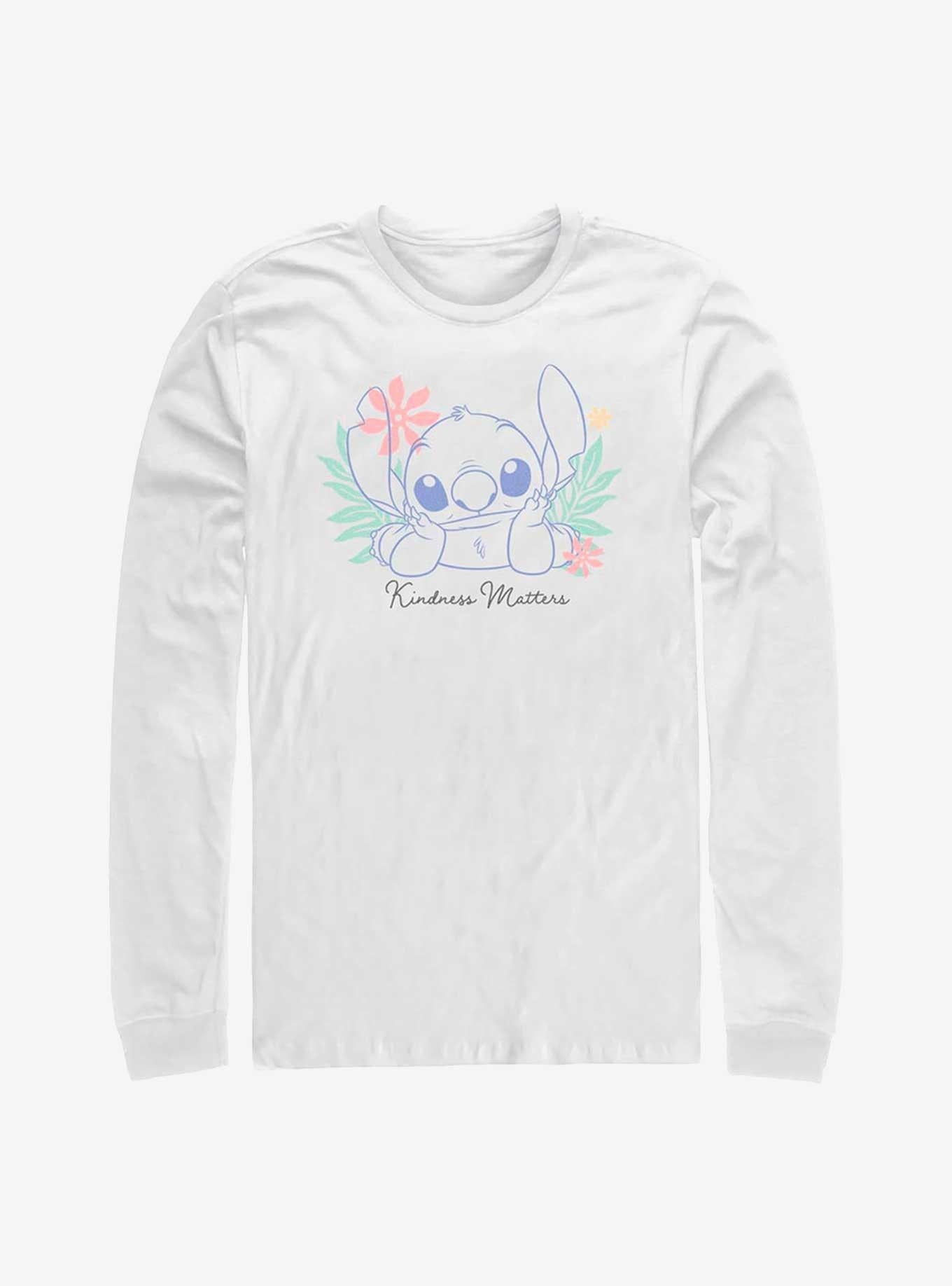 Disney Lilo Stitch Kindness Matters Long Sleeve T-Shirt T-Shirt | Top Trending Artwork | High Demand Item