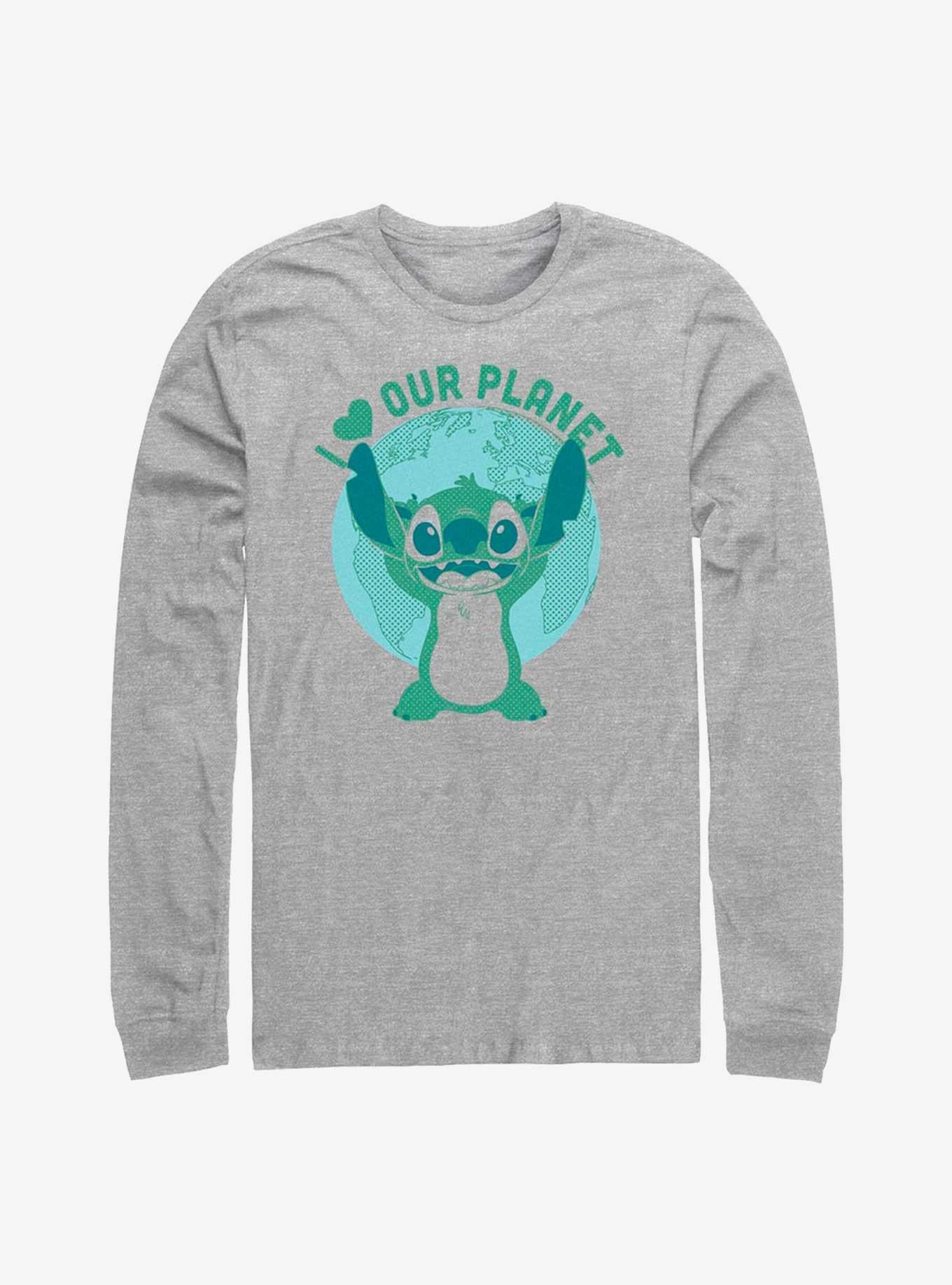 Disney Lilo Stitch Love Our Planet Long Sleeve T-Shirt T-Shirt | Exclusive Art Design | Must-Have Style