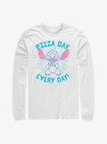 Disney Lilo Stitch Pizza Day Every Day Long Sleeve T-Shirt T-Shirt | Top Trending Artwork | Great Gift Idea