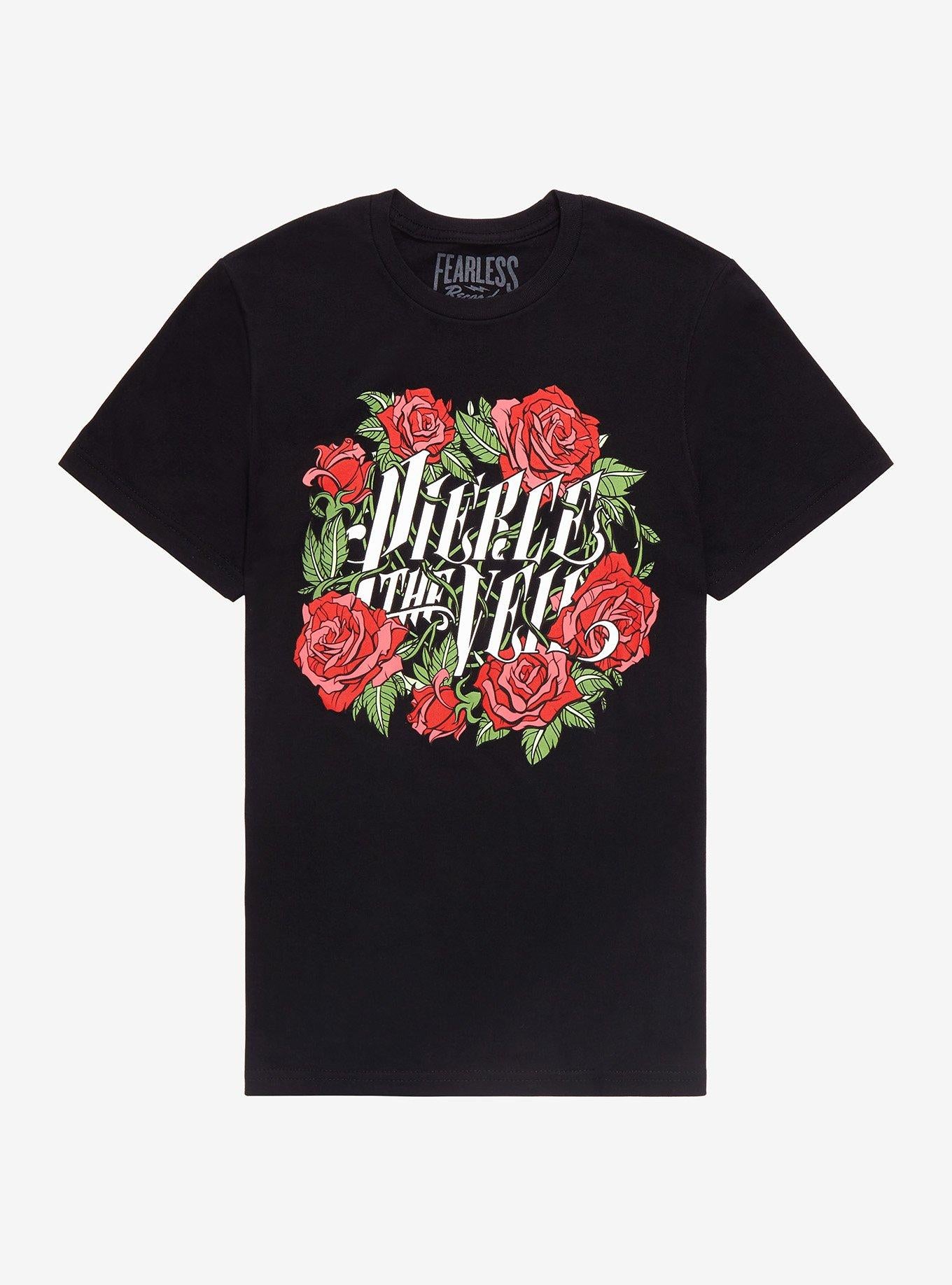 Pierce The Veil Roses Boyfriend Fit Girls T-Shirt T-Shirt | High-Quality Print | Must-Have Style