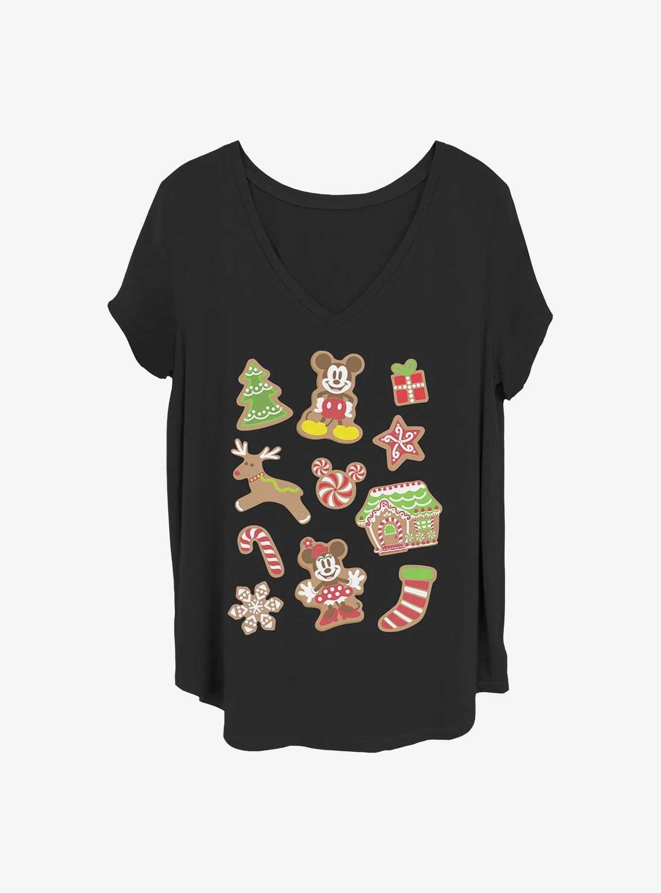 Disney Mickey Mouse Christmas Cookies Girls T-Shirt Plus Size T-Shirt | Viral Style | Great Gift Idea