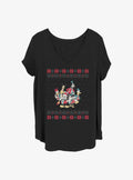 Disney Mickey Mouse Mickey And Friends Christmas Girls T-Shirt Plus Size T-Shirt | Trending Design | Perfect For Daily Wear