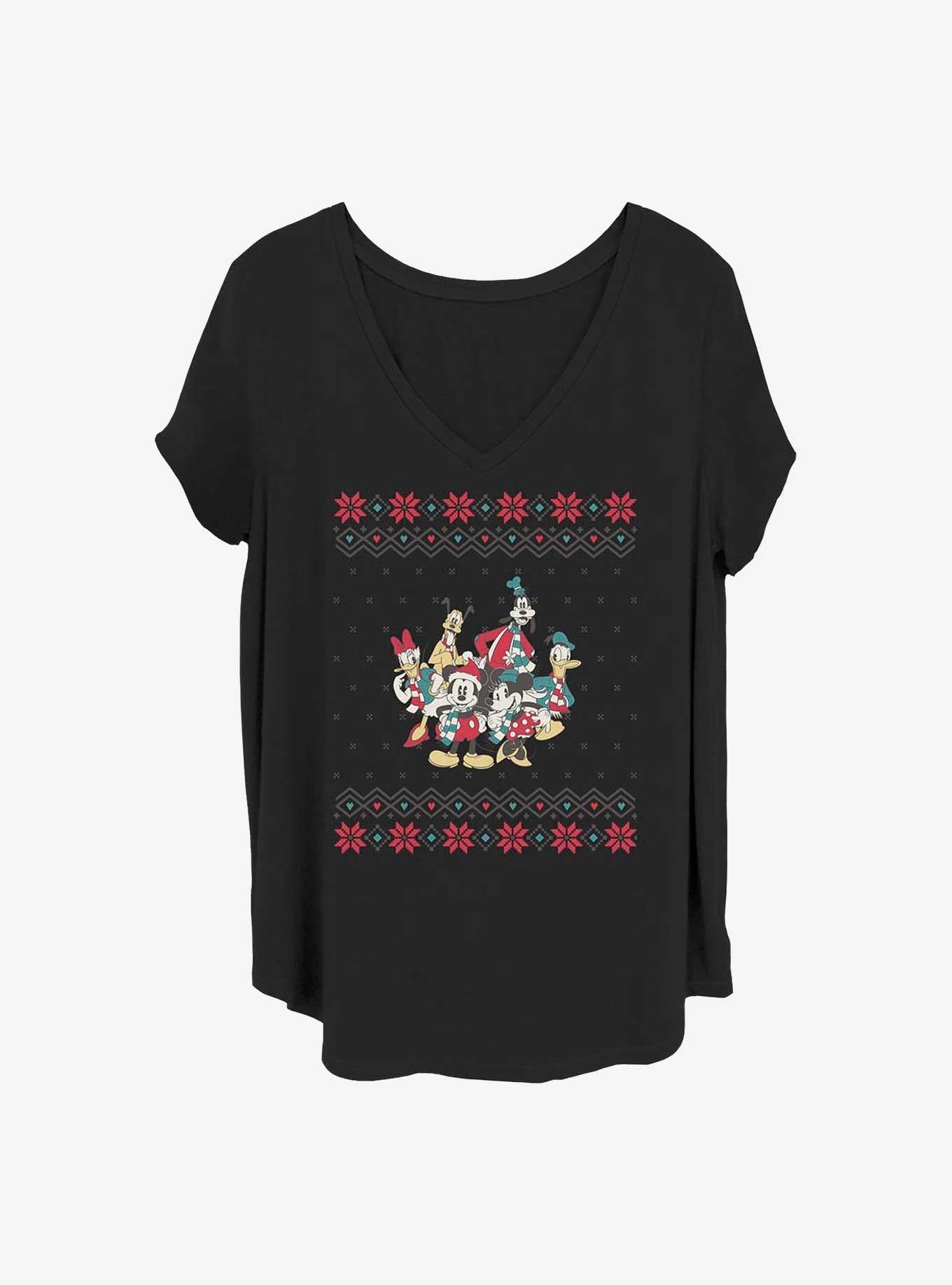 Disney Mickey Mouse Mickey And Friends Christmas Girls T-Shirt Plus Size T-Shirt | Trending Design | Perfect For Daily Wear