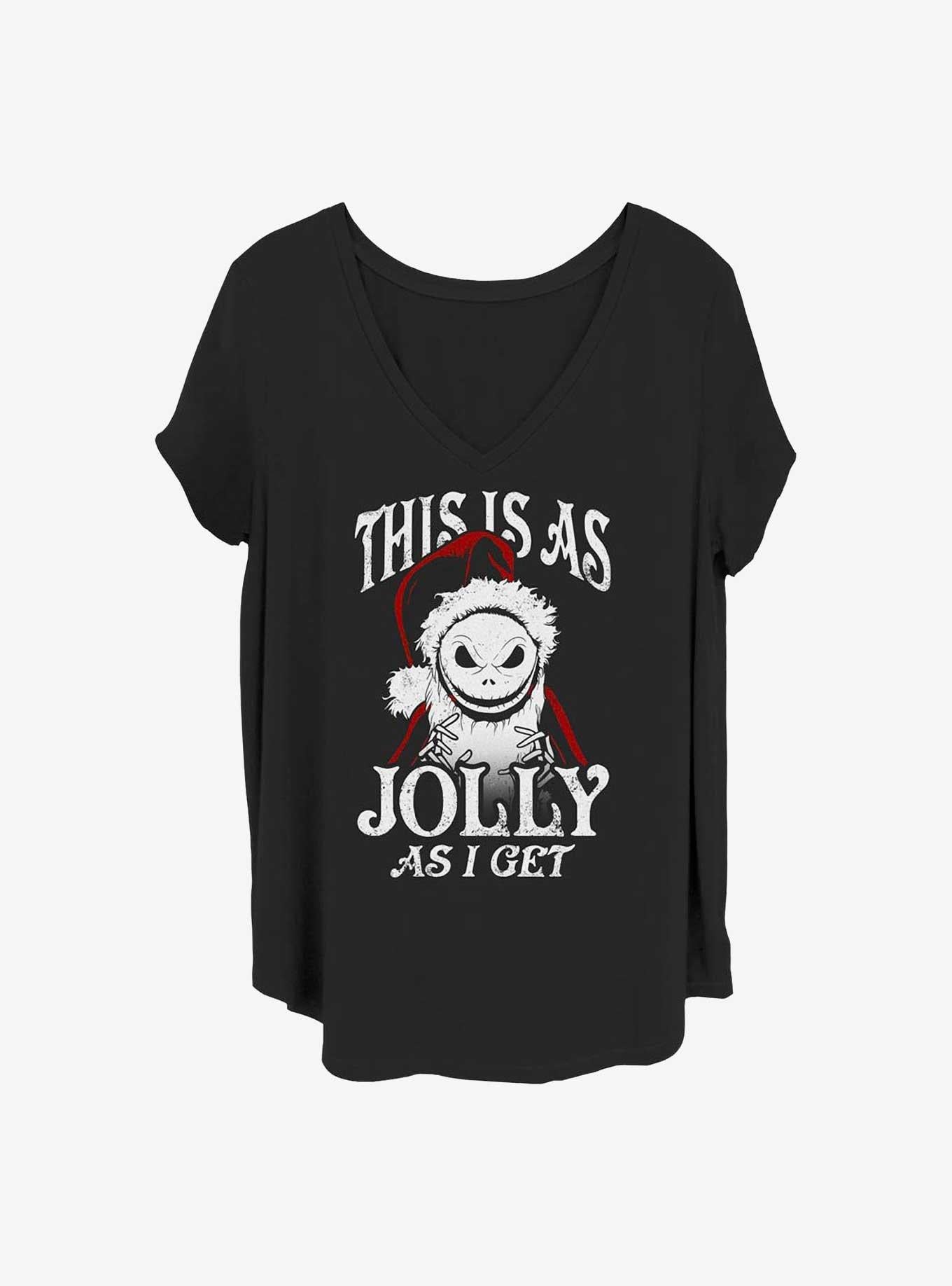 Disney The Nightmare Before Christmas Jolly Santa Jack Girls T-Shirt Plus Size