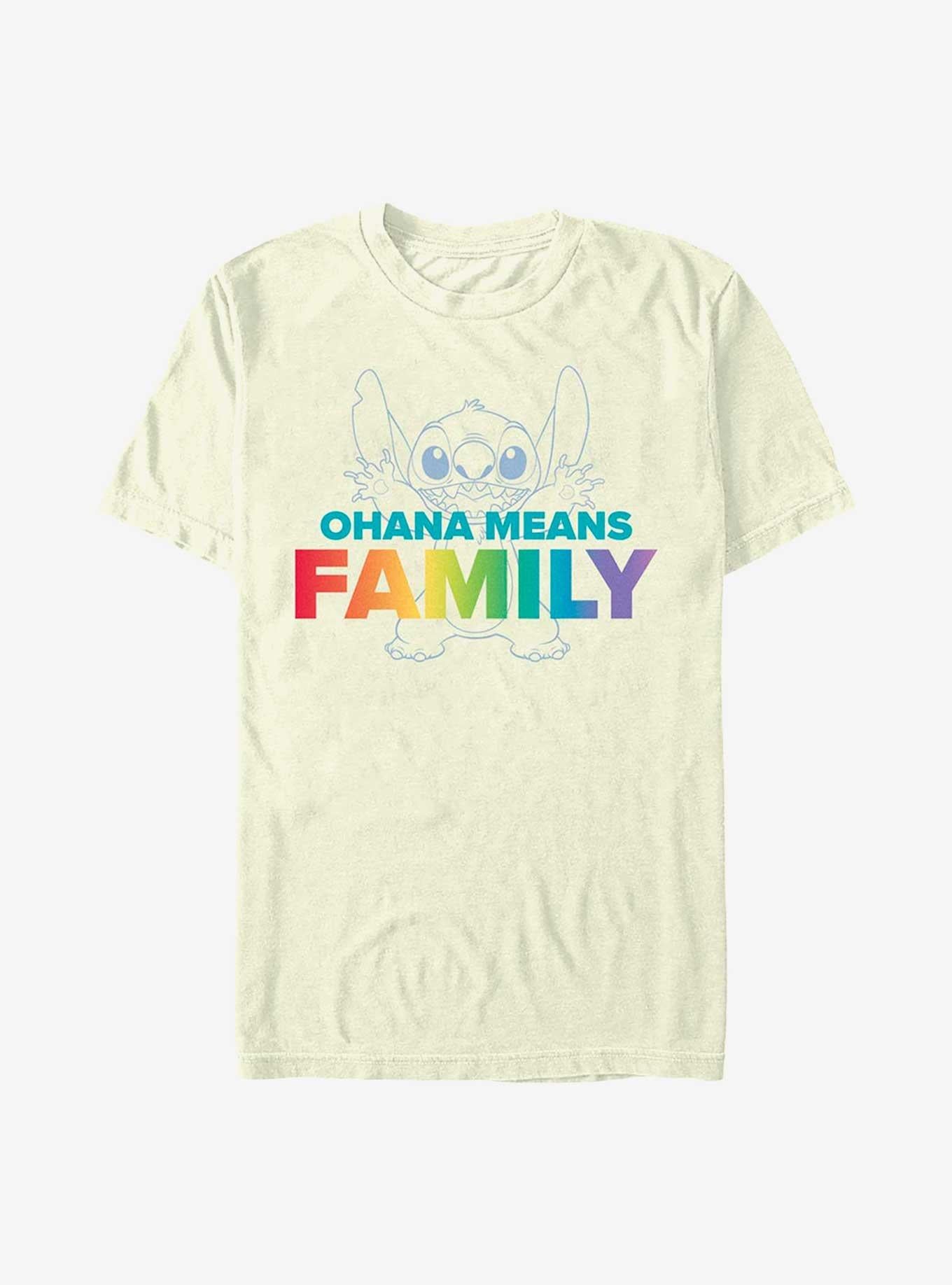 Disney Lilo Stitch Ohana Pride T-Shirt T-Shirt | High-Quality Print | Top Pick For Fans