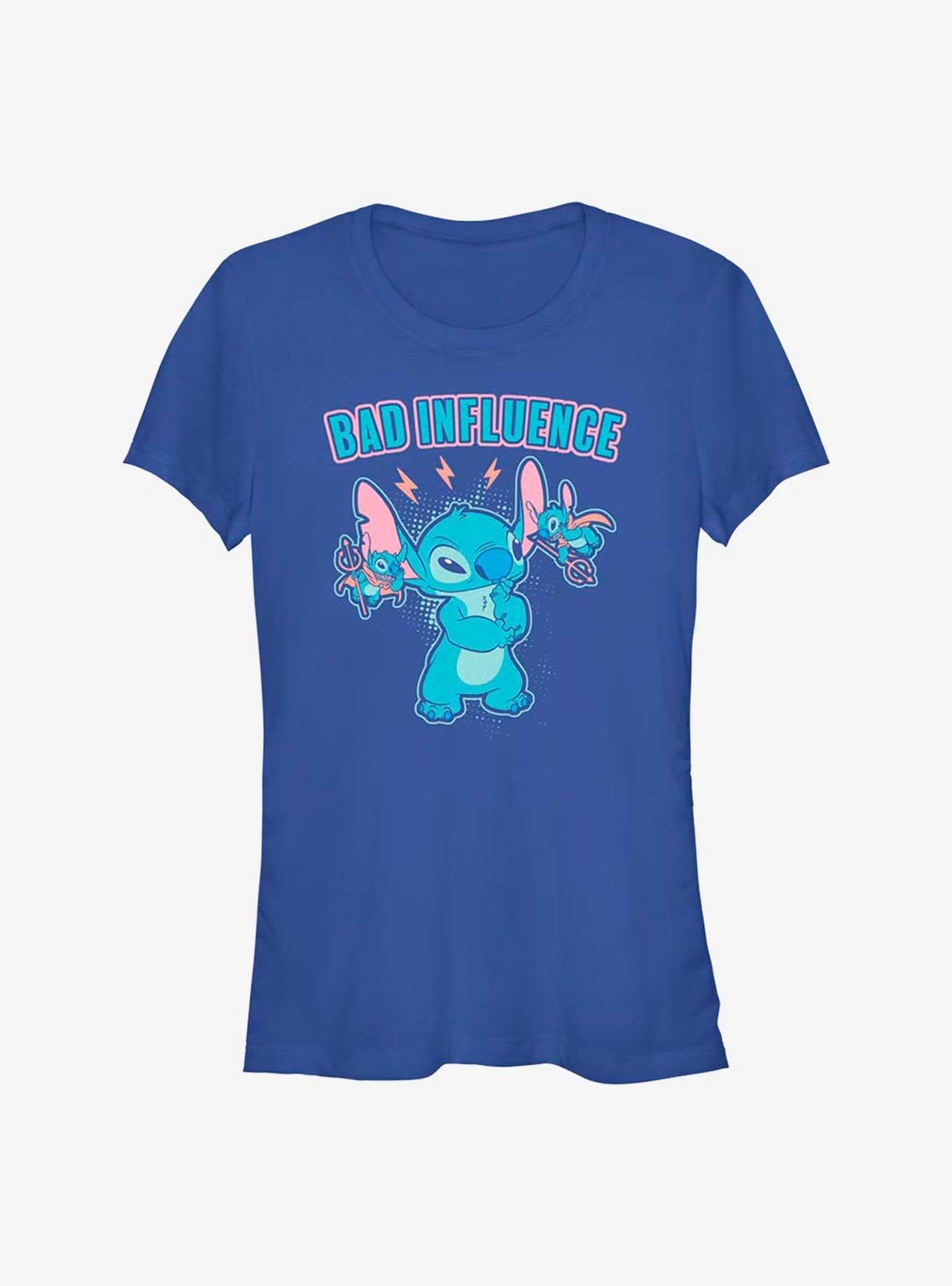 Disney Lilo Stitch Bad Influence Girls T-Shirt T-Shirt | Fan Favorite Style | Must-Have Style