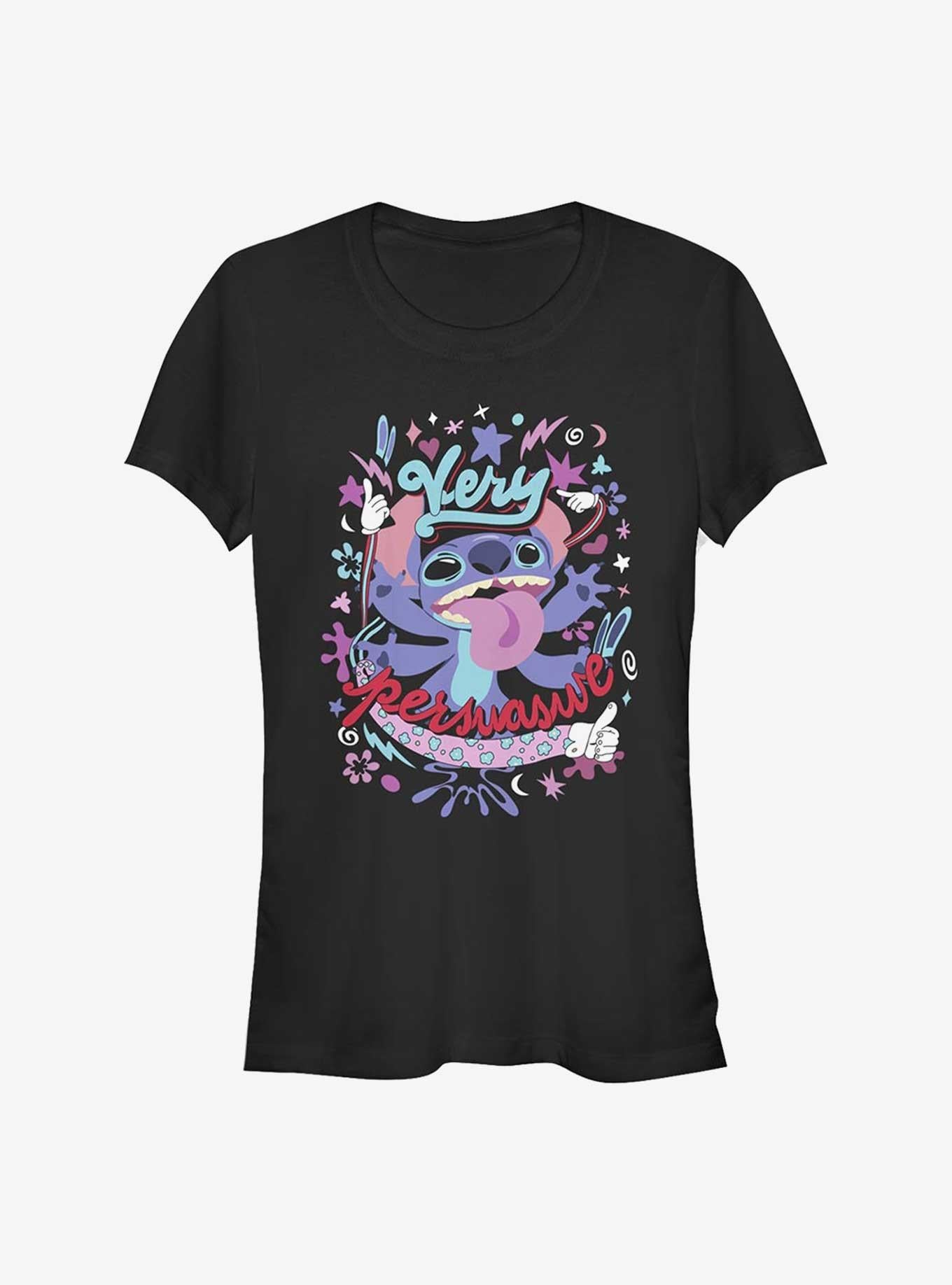 Disney Lilo Stitch Very Persuasive Girls T-Shirt T-Shirt | Exclusive Art Design | High Demand Item