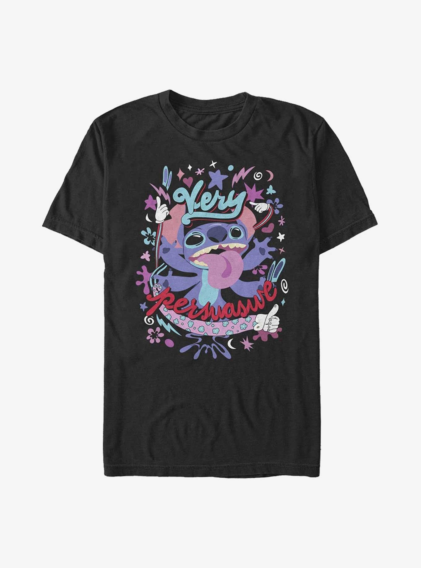 Disney Lilo Stitch Very Persuasive T-Shirt T-Shirt | Streetwear Vibe | Trending Now