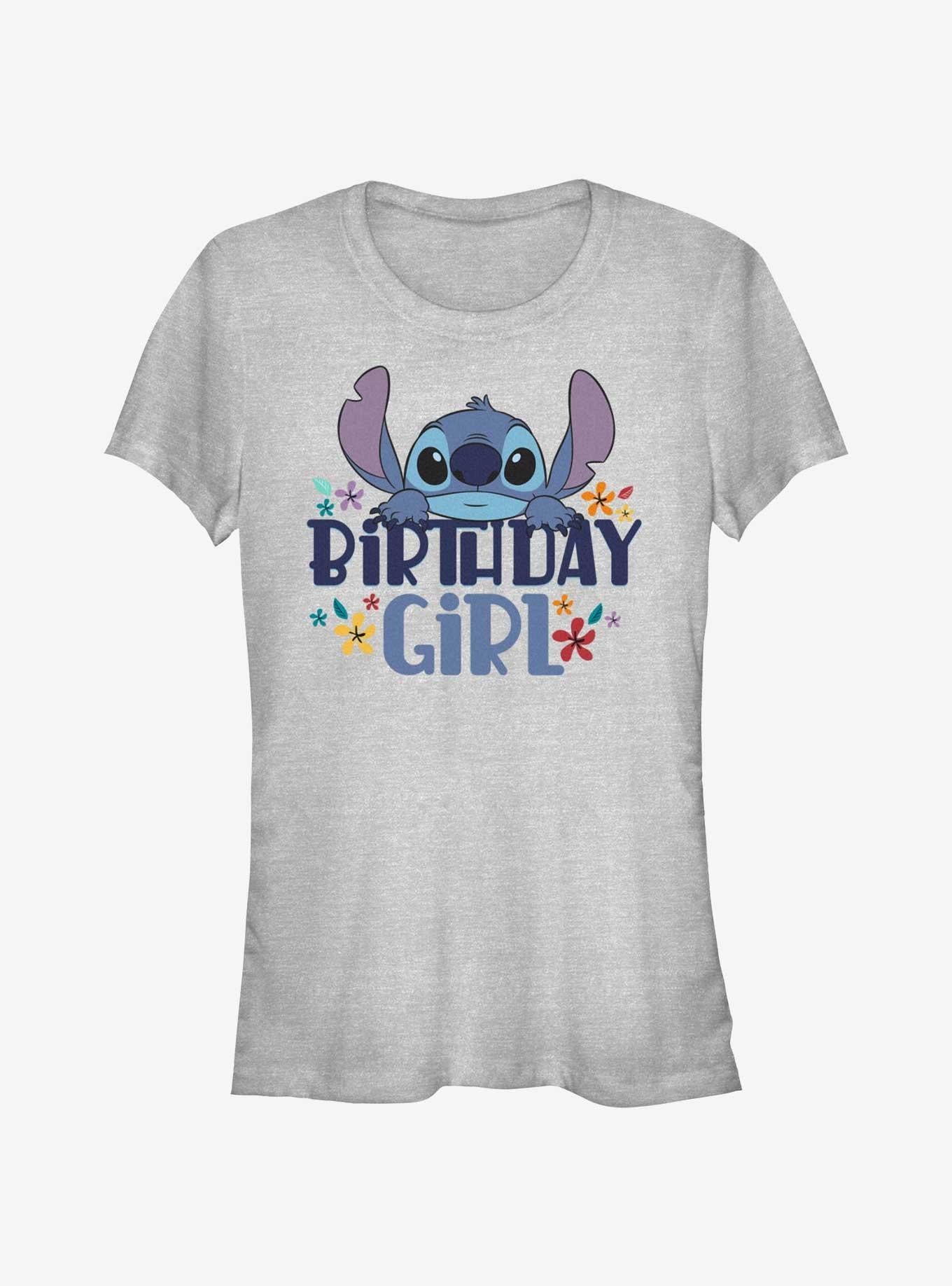 Disney Lilo & Stitch Birthday Girl Stitch Girls T-Shirt