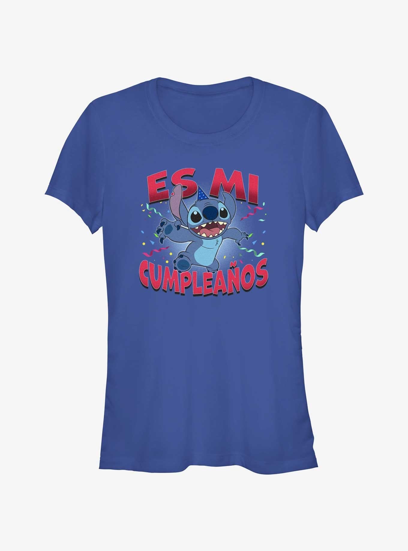 Disney Lilo Stitch Spanish It's My Birthday Girls T-Shirt T-Shirt | Aesthetic Graphic | Top Pick For Fans