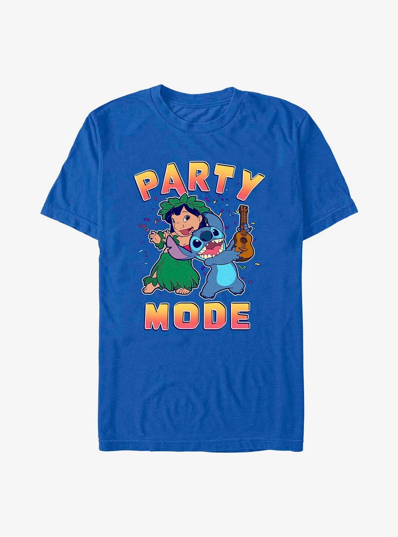 Disney Lilo Stitch Party Mode T-Shirt T-Shirt | High-Quality Print | Top Pick For Fans