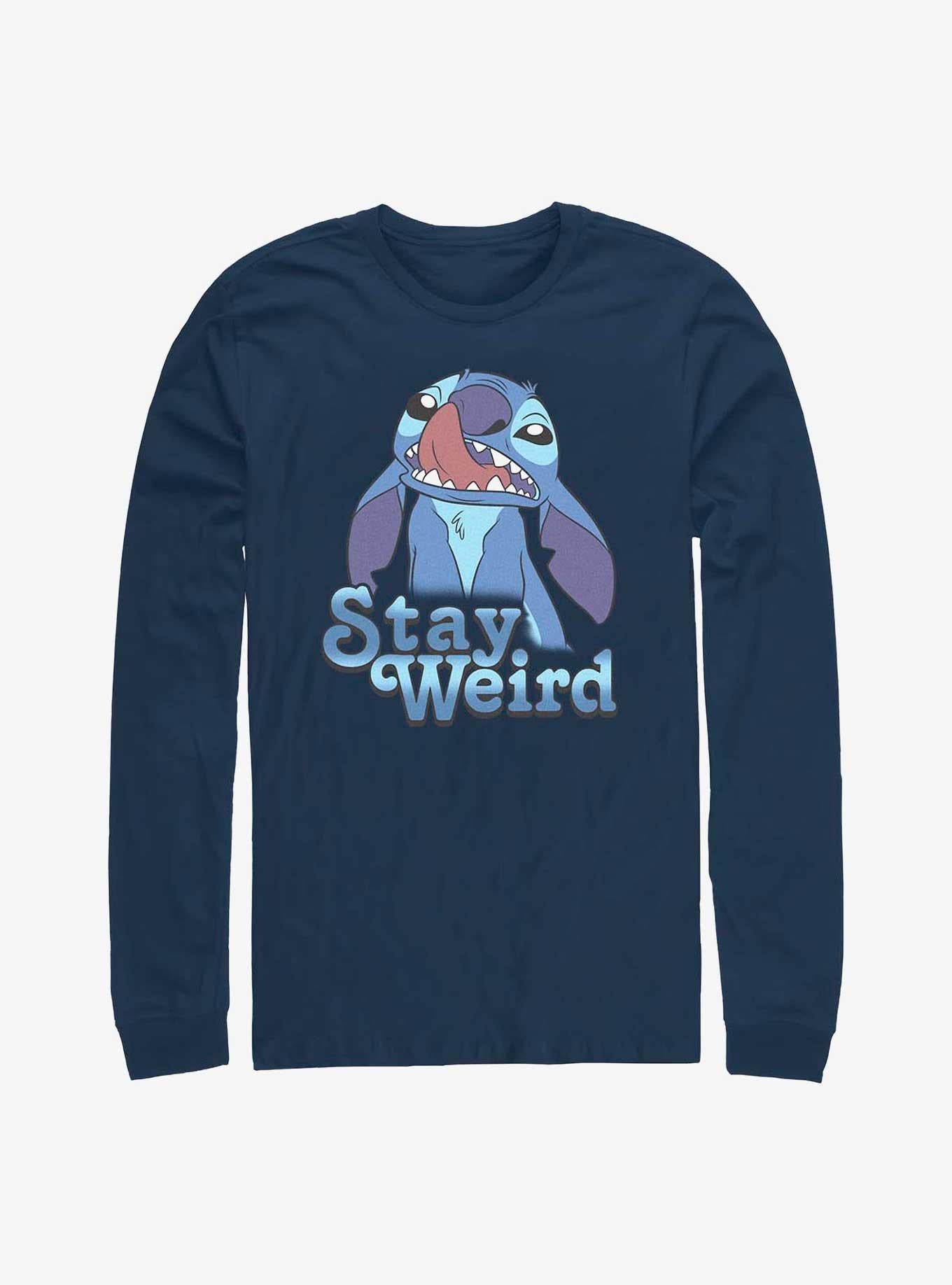 Disney Lilo Stitch Stay Weird Long-Sleeve T-Shirt T-Shirt | High-Quality Print | High Demand Item