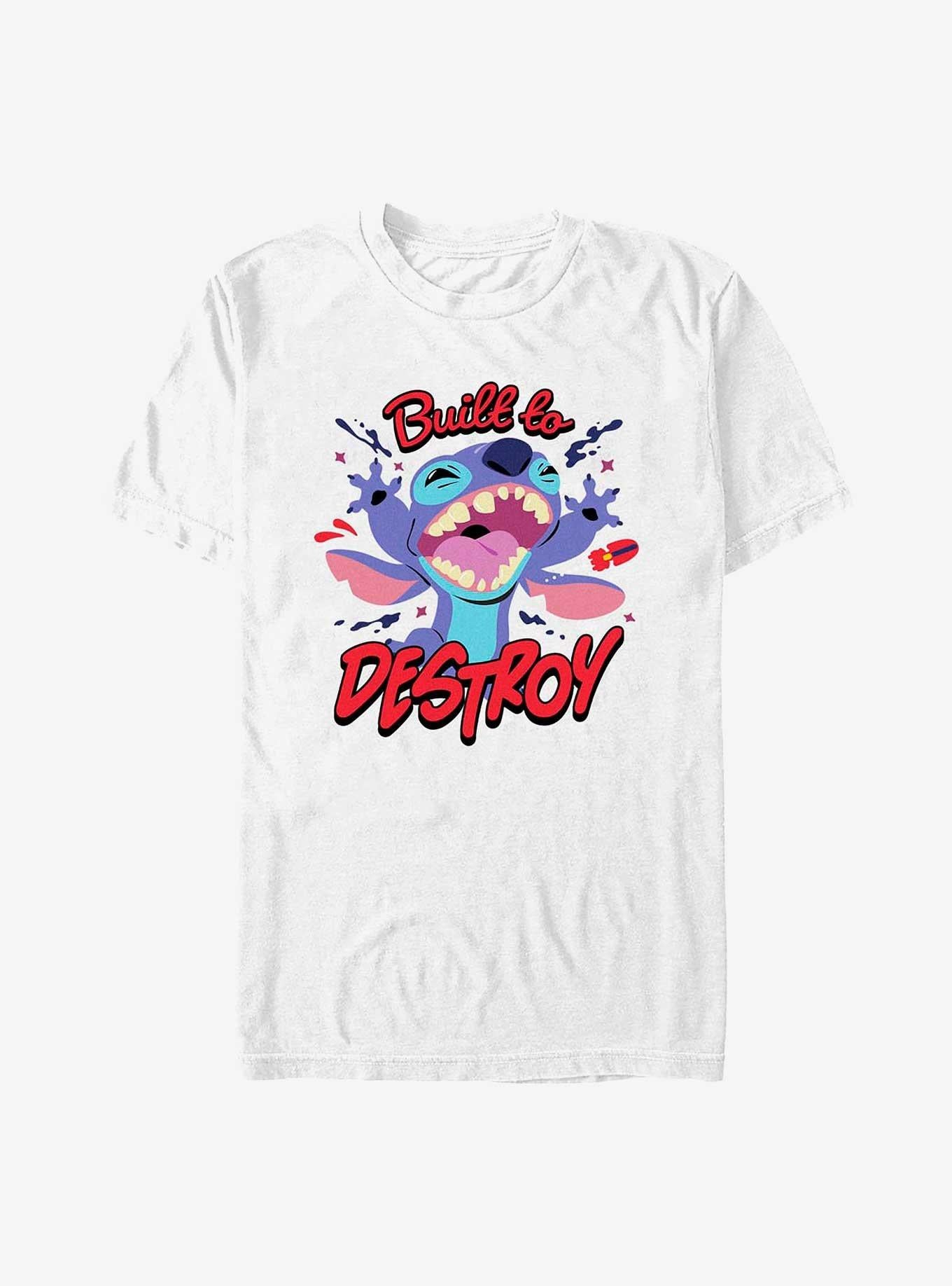 Disney Lilo Stitch Built To Destroy T-Shirt T-Shirt | Vintage Graphic Vibe | Trending Now