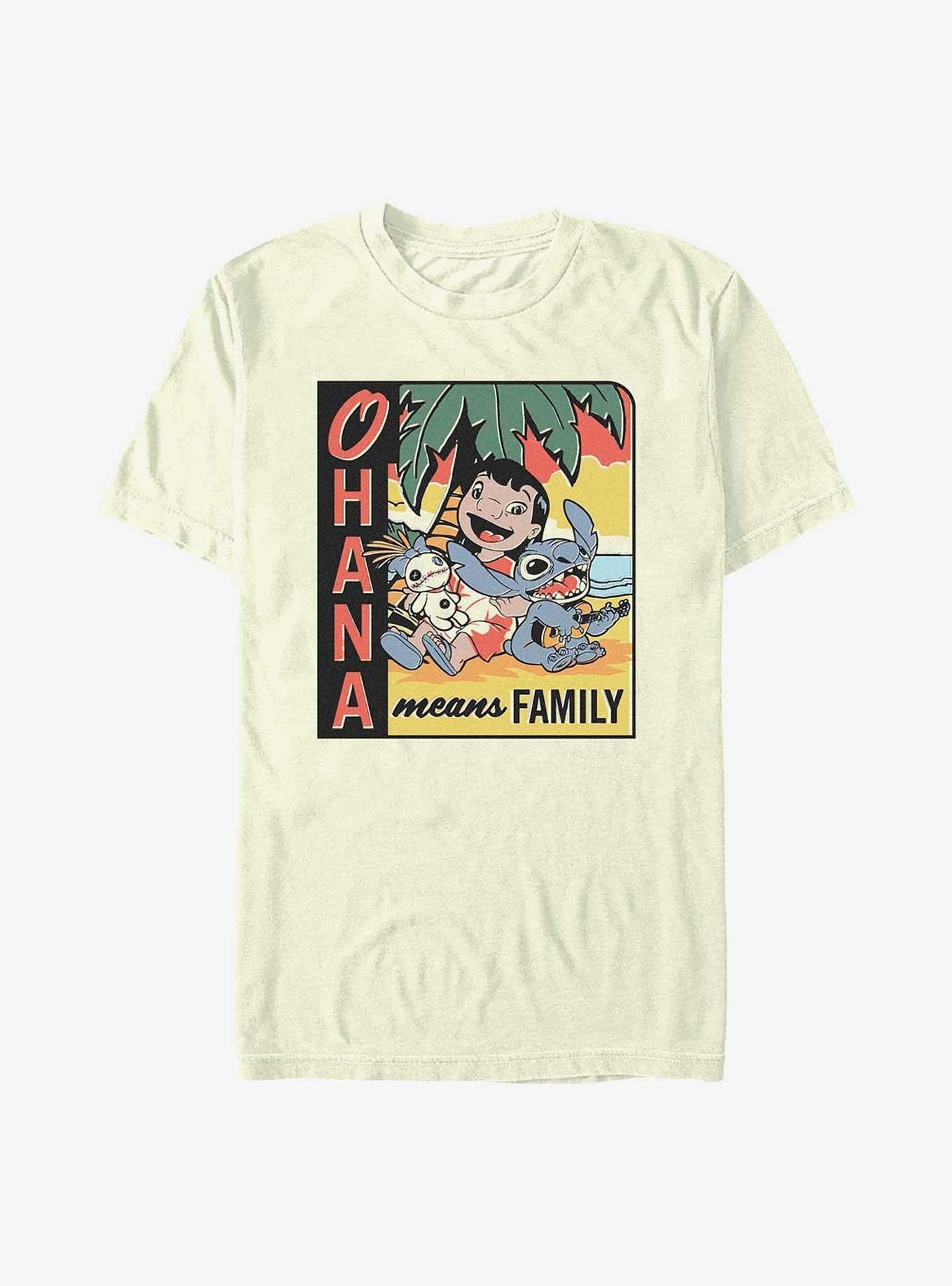 Disney Lilo Stitch Ohana Means Family Beach T-Shirt T-Shirt | Top Trending Artwork | Great Gift Idea