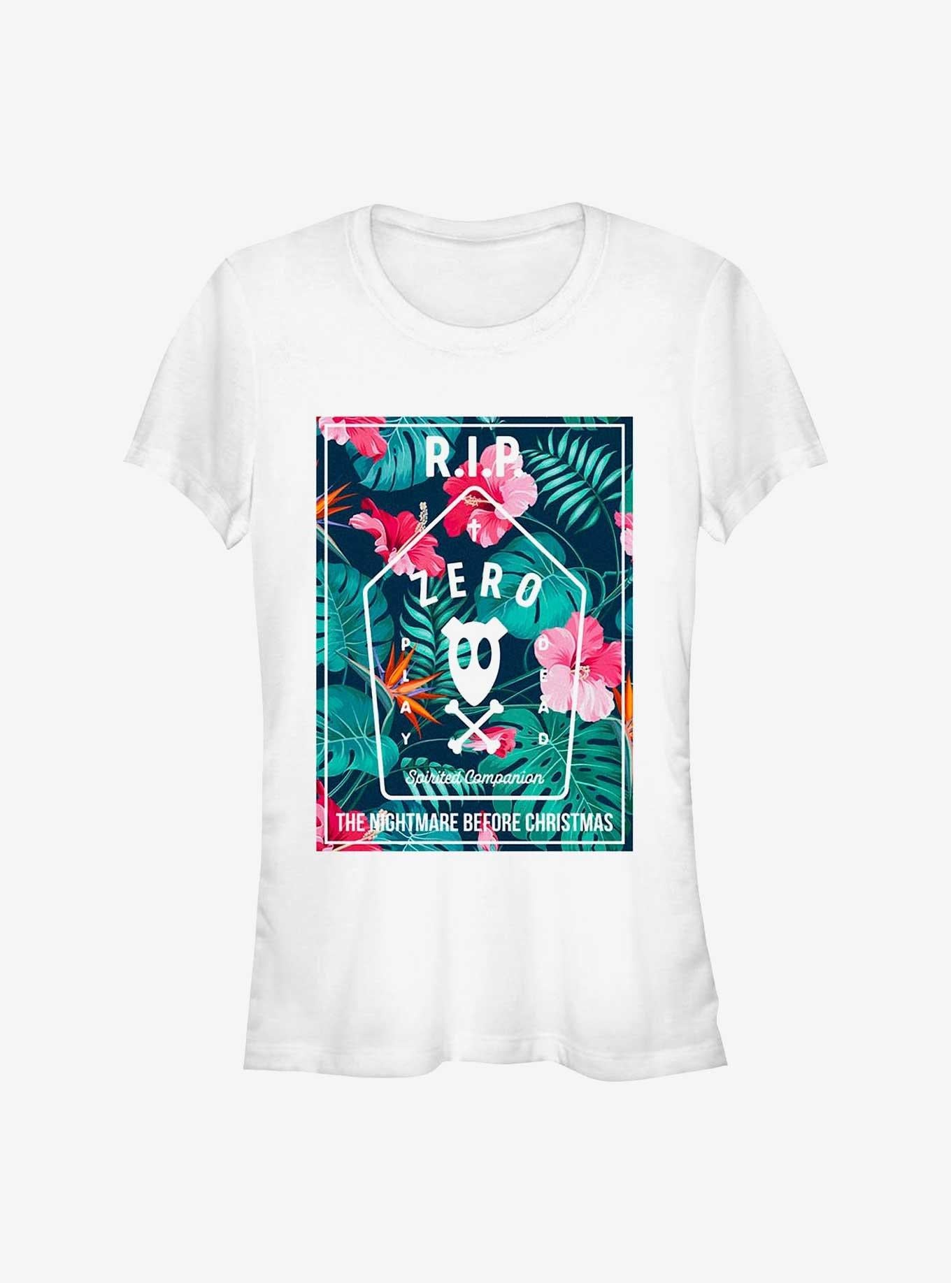 Disney The Nightmare Before Christmas Tropical Zero Girls T-Shirt T-Shirt | Trending Design | Trending Now