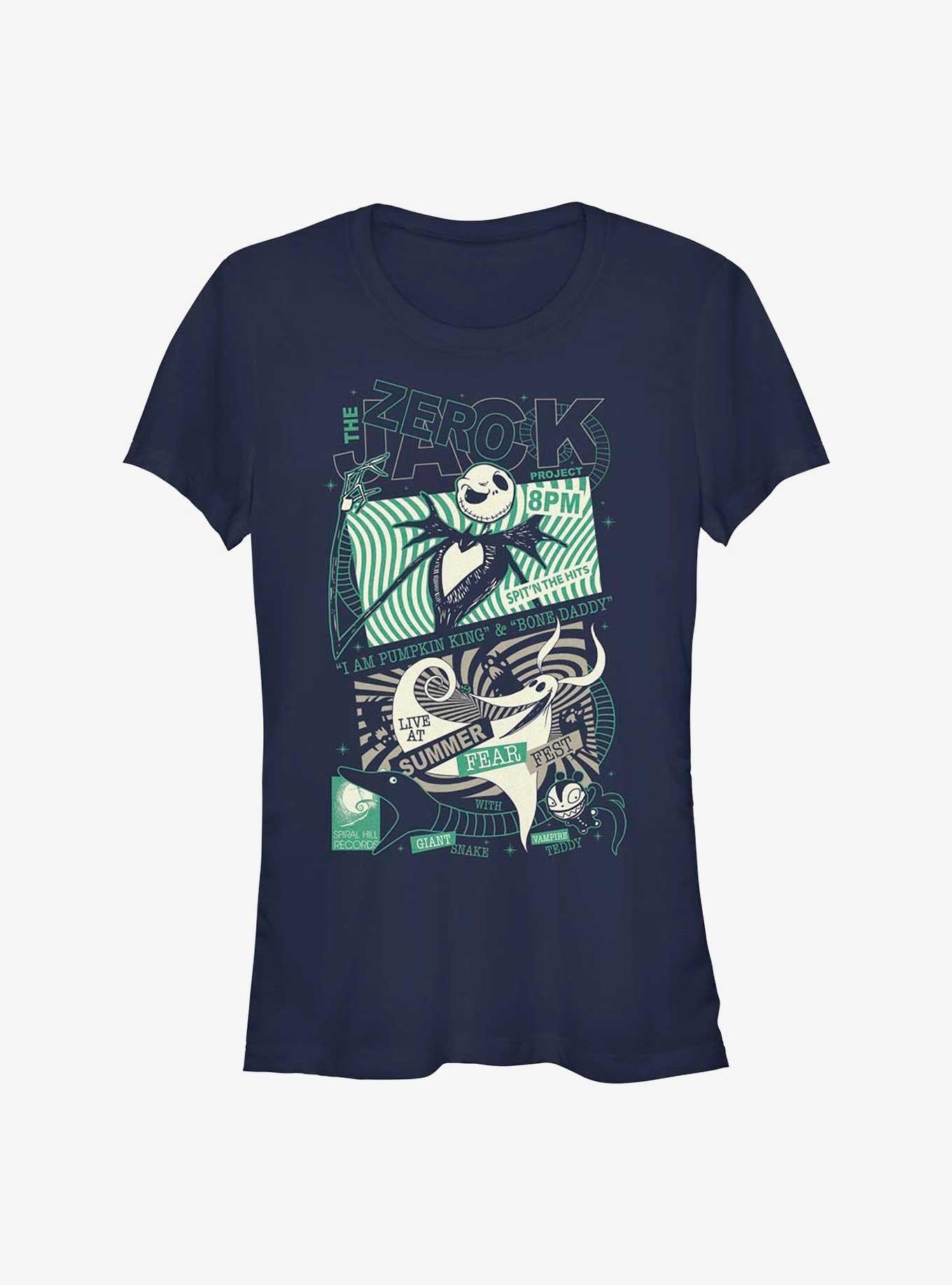 Disney The Nightmare Before Christmas Summer Fear Fest Jack Zero Girls T-Shirt