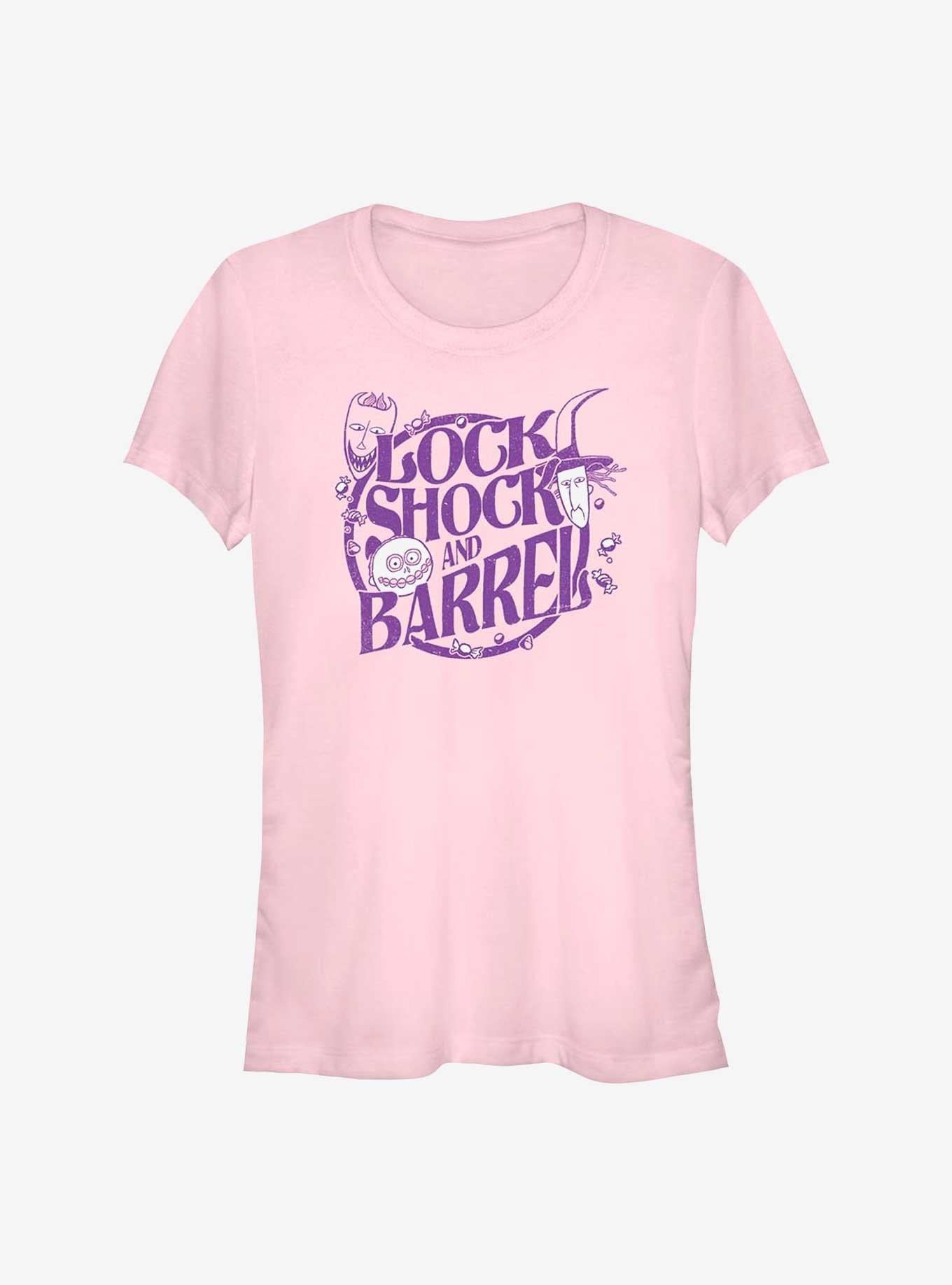 Disney The Nightmare Before Christmas Lock Shock and Barrel Girls T-Shirt T-Shirt | High-Quality Print | Perfect For Daily Wear