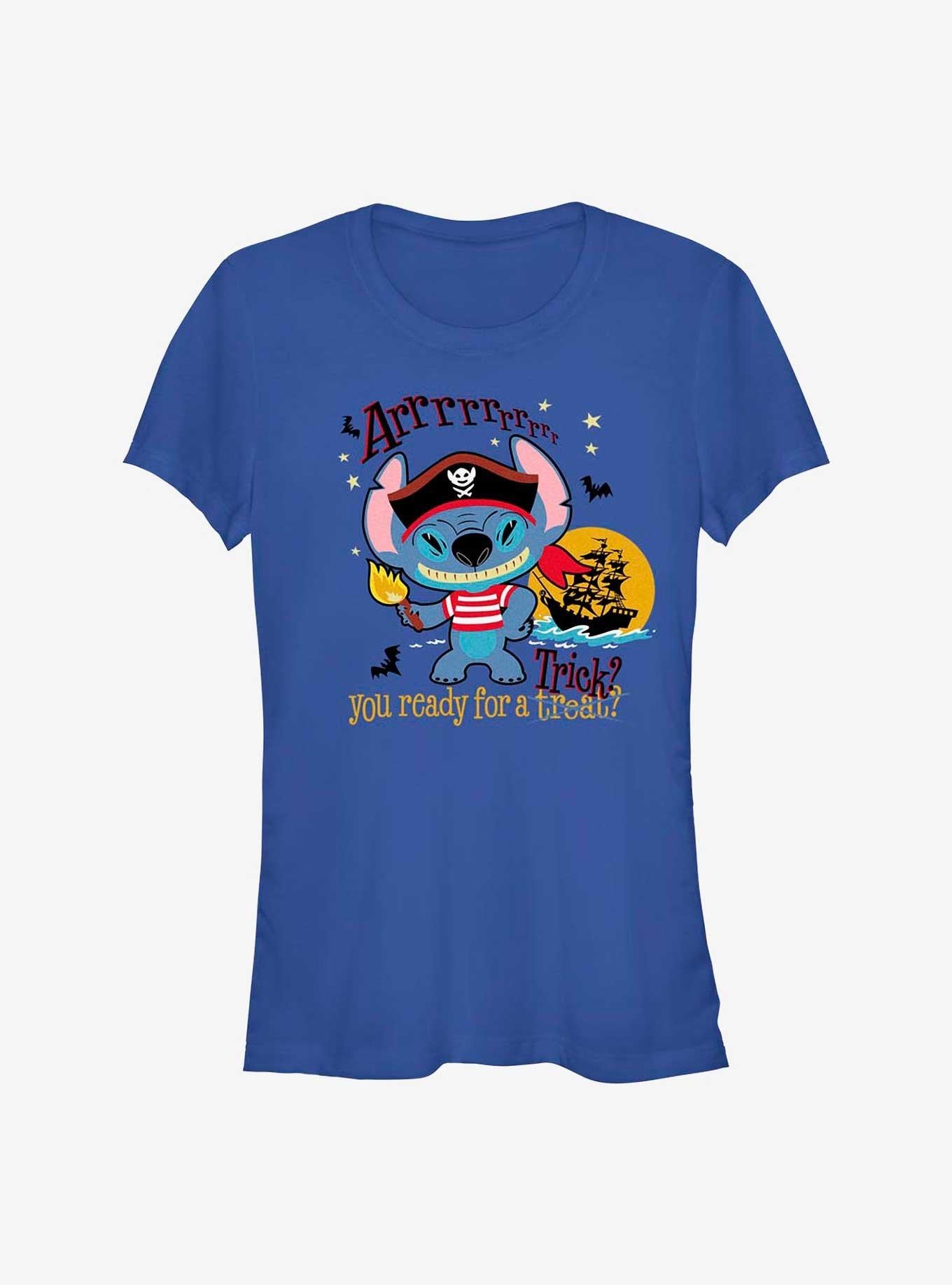 Disney Lilo Stitch Pirate Stitch Girls T-Shirt T-Shirt | Vintage Graphic Vibe | High Demand Item