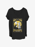 The Nightmare Before Christmas Jack & Sally The Lovers Tarot Girls T-shirt Plus Size | Trendy Graphic Tee | Casual Unisex T-shirt