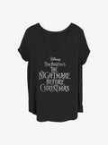 Disney The Nightmare Before Christmas Logo Girls T-Shirt Plus Size
