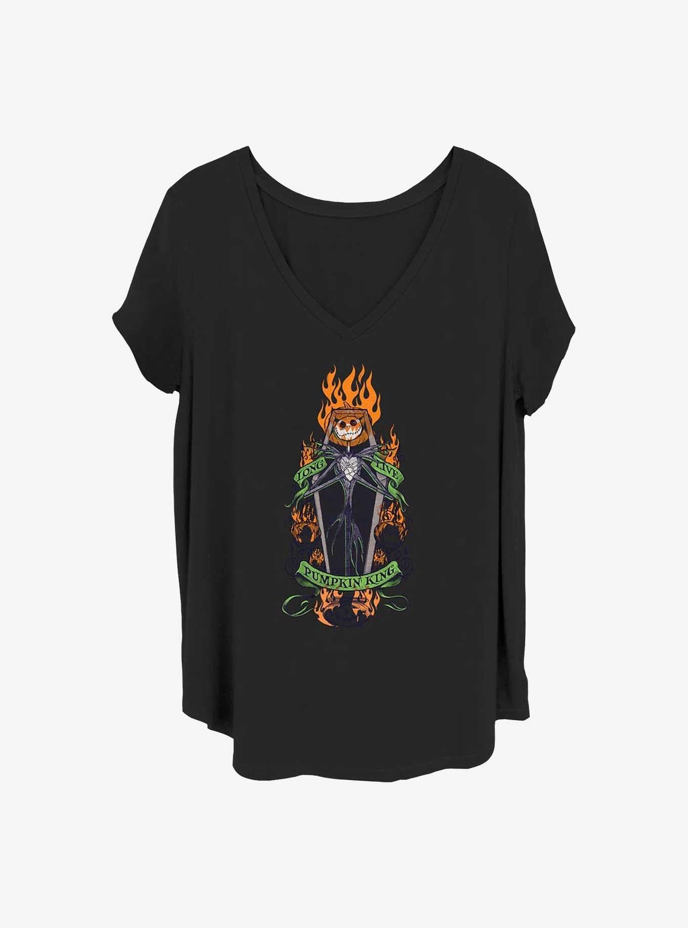 Disney The Nightmare Before Christmas Long Live Pumpkin King Girls T-Shirt Plus Size T-Shirt | Streetwear Vibe | Trending Now