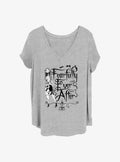 Disney The Nightmare Before Christmas Sally Fearfully Ever After Girls T-shirt Plus Size | Trendy Graphic Tee | Casual Unisex T-shirt