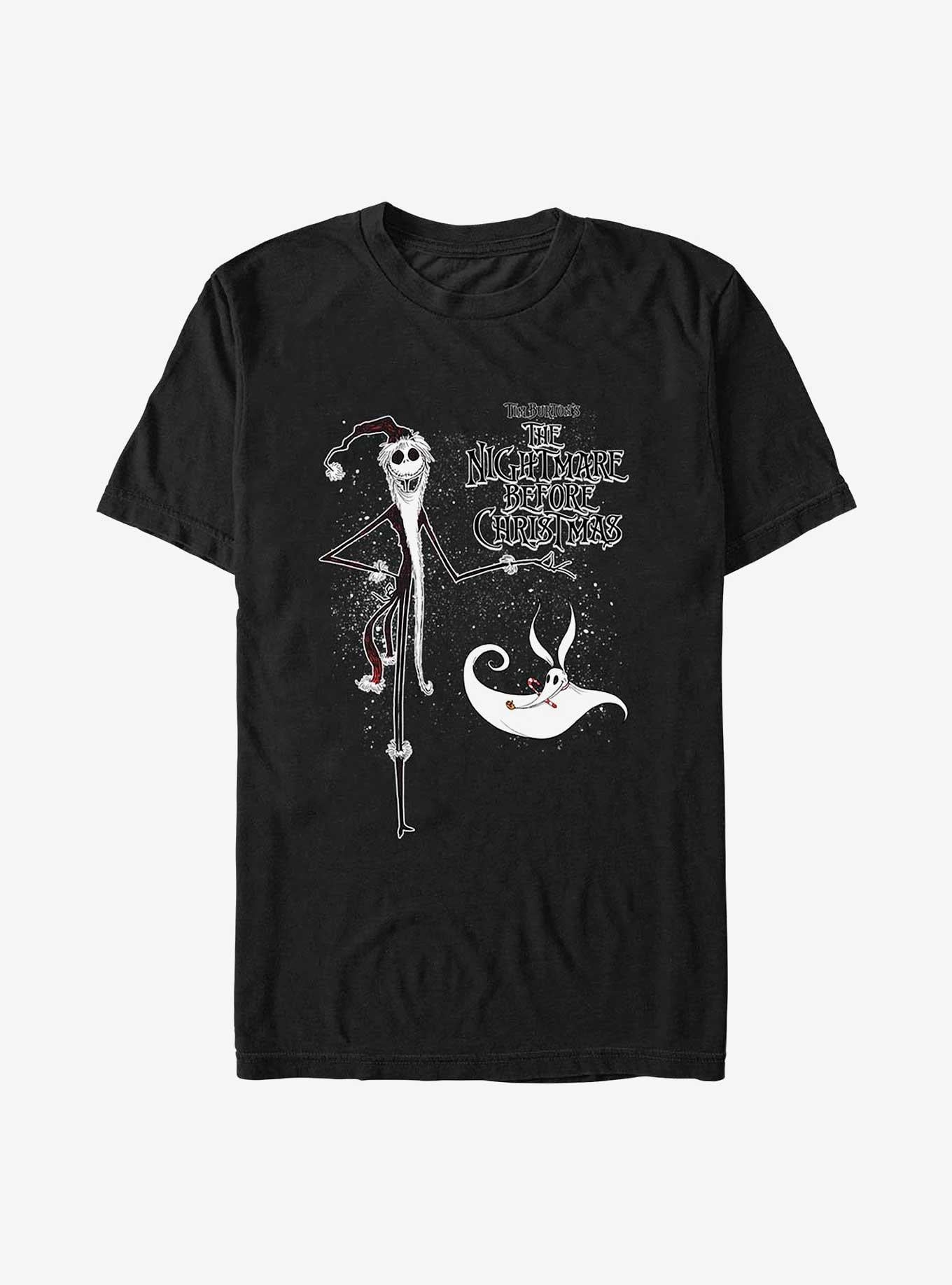 Disney The Nightmare Before Christmas Santa Jack and Zero T-Shirt T-Shirt | Streetwear Vibe | High Demand Item