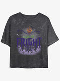 Disney The Nightmare Before Christmas King of Fright Mineral Wash Girls Crop T-Shirt T-Shirt | Aesthetic Graphic | Top Pick For Fans