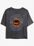 Disney The Nightmare Before Christmas Master of Fright Mineral Wash Girls Crop T-Shirt
