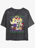 The Nightmare Before Christmas Season's Creepings Oogie Jack Sally Mineral Wash Girls Crop T-Shirt T-Shirt | Trending Design | Great Gift Idea