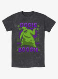 Disney The Nightmare Before Christmas Oogie Boogie Christmas Mineral Wash T-shirt | Trendy Graphic Tee | Casual Unisex T-shirt