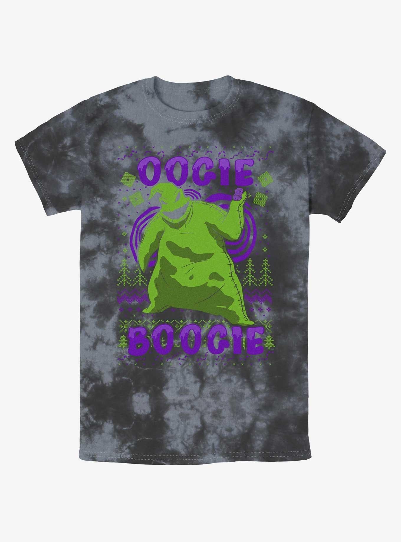 Disney The Nightmare Before Christmas Oogie Boogie Christmas Tie-Dye T-Shirt